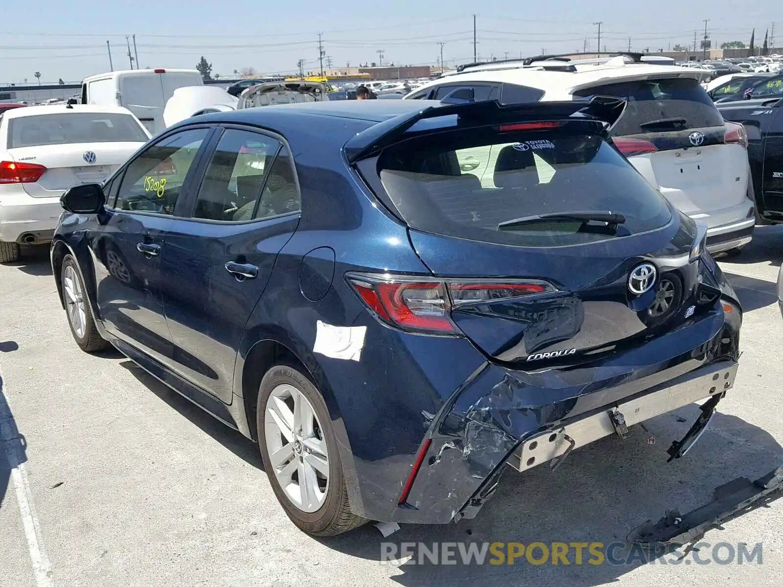 3 Photograph of a damaged car JTNK4RBE9K3008086 TOYOTA COROLLA 2019