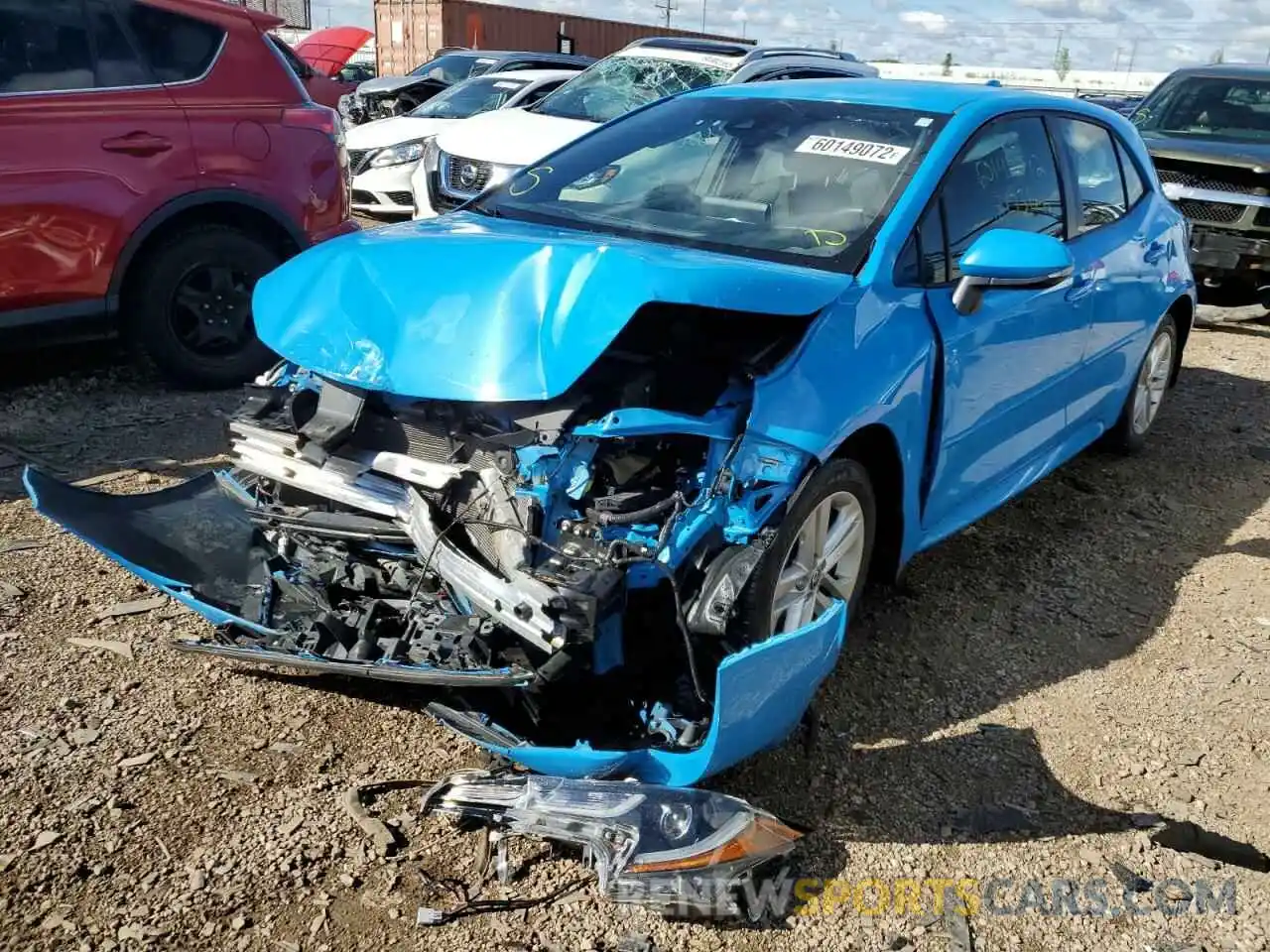 2 Photograph of a damaged car JTNK4RBE9K3008363 TOYOTA COROLLA 2019