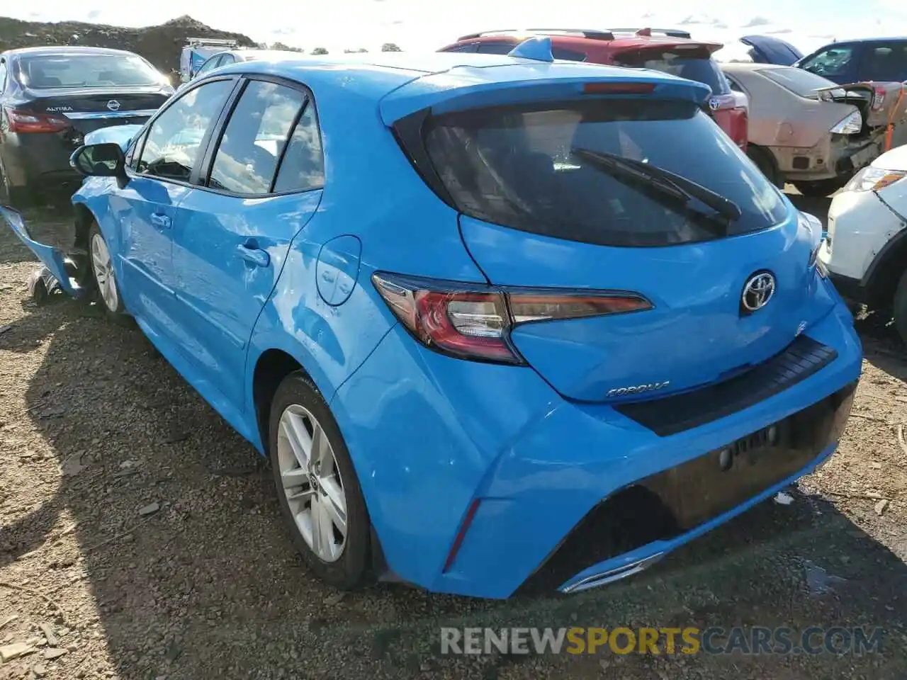 3 Photograph of a damaged car JTNK4RBE9K3008363 TOYOTA COROLLA 2019