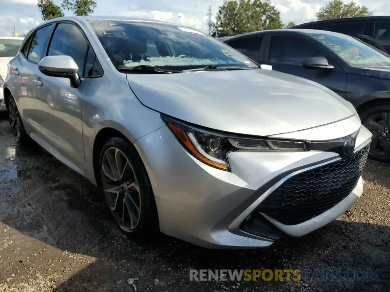 1 Photograph of a damaged car JTNK4RBE9K3010873 TOYOTA COROLLA 2019