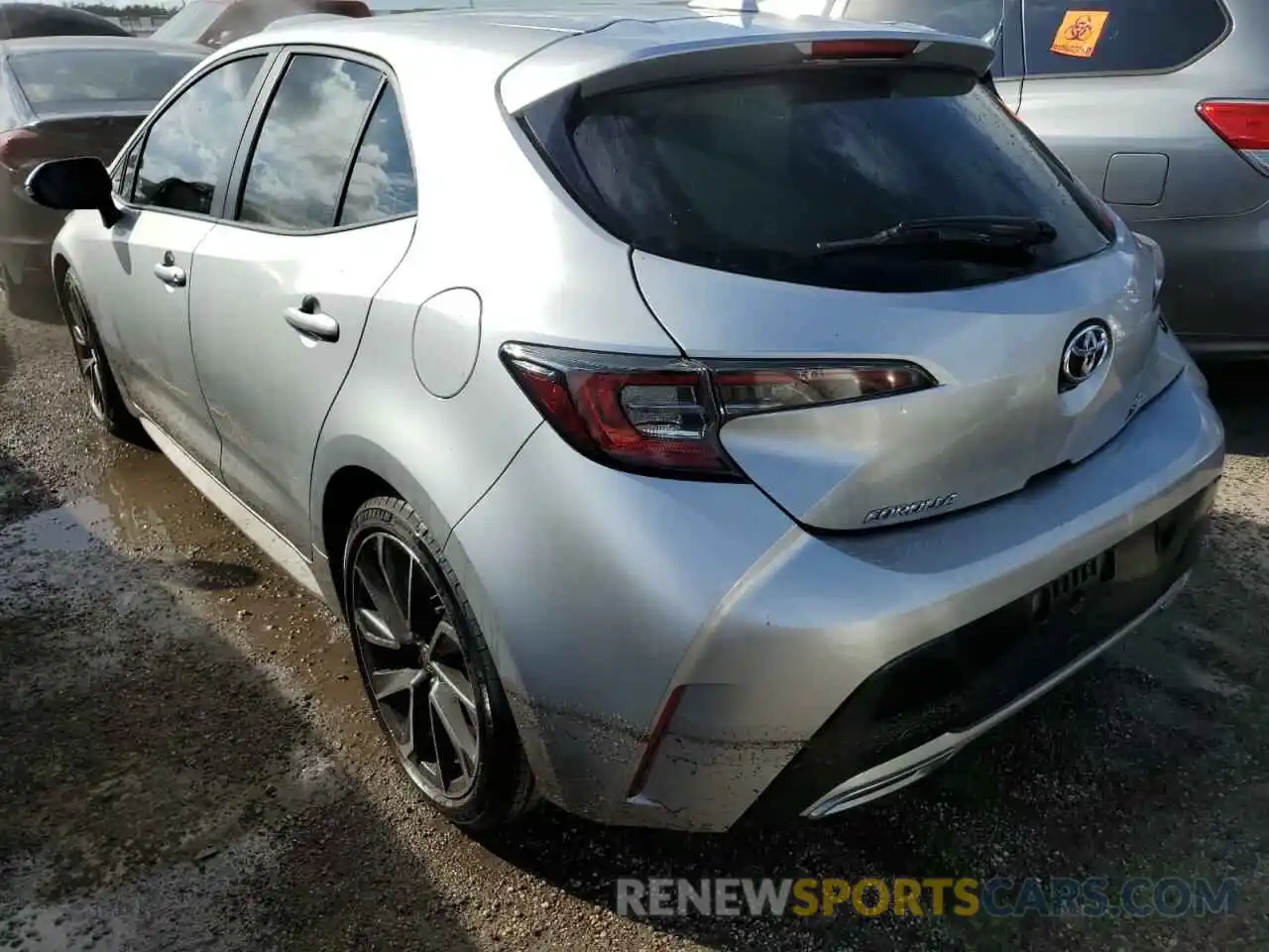 3 Photograph of a damaged car JTNK4RBE9K3010873 TOYOTA COROLLA 2019