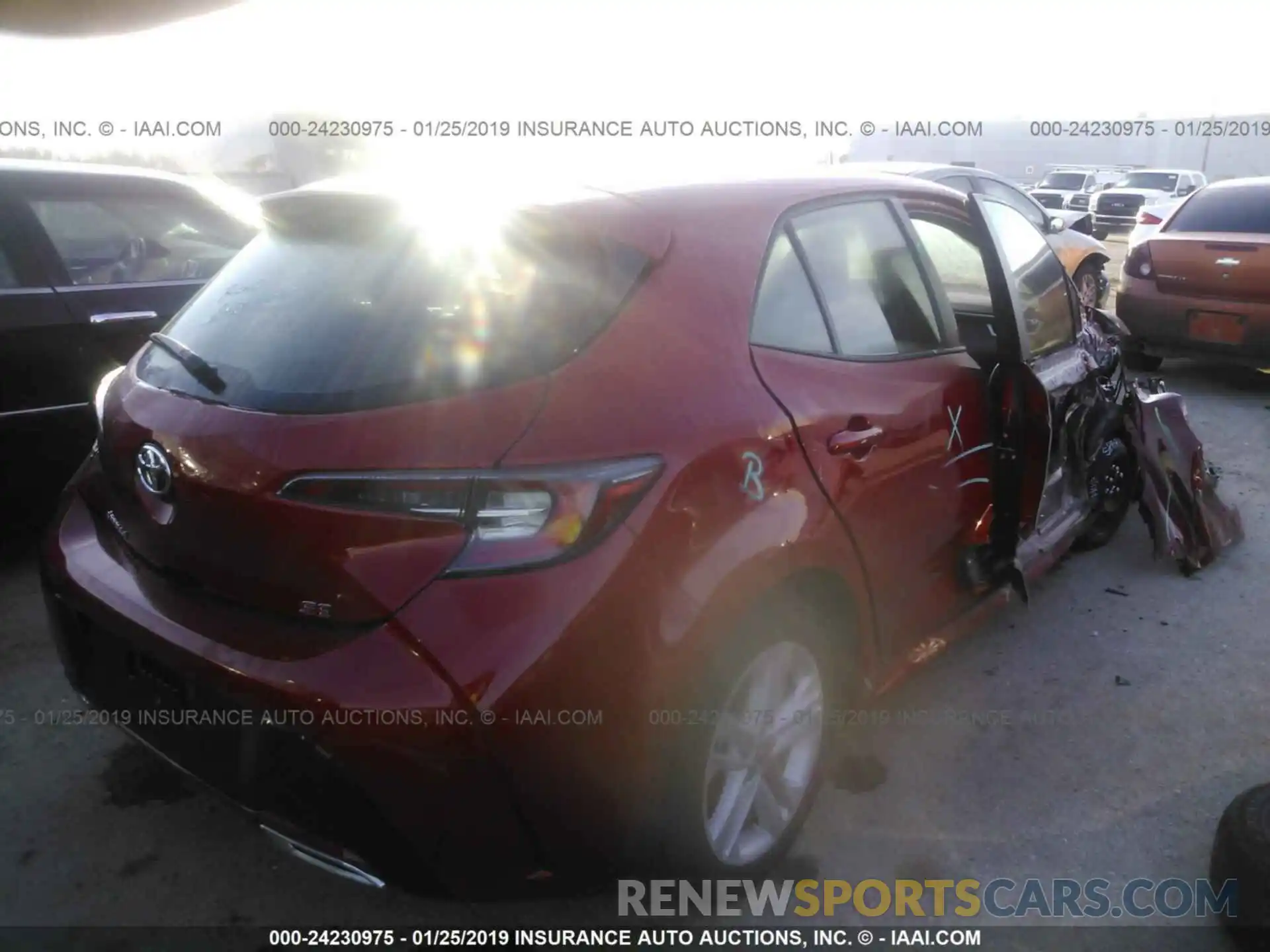 4 Photograph of a damaged car JTNK4RBE9K3011733 TOYOTA COROLLA 2019