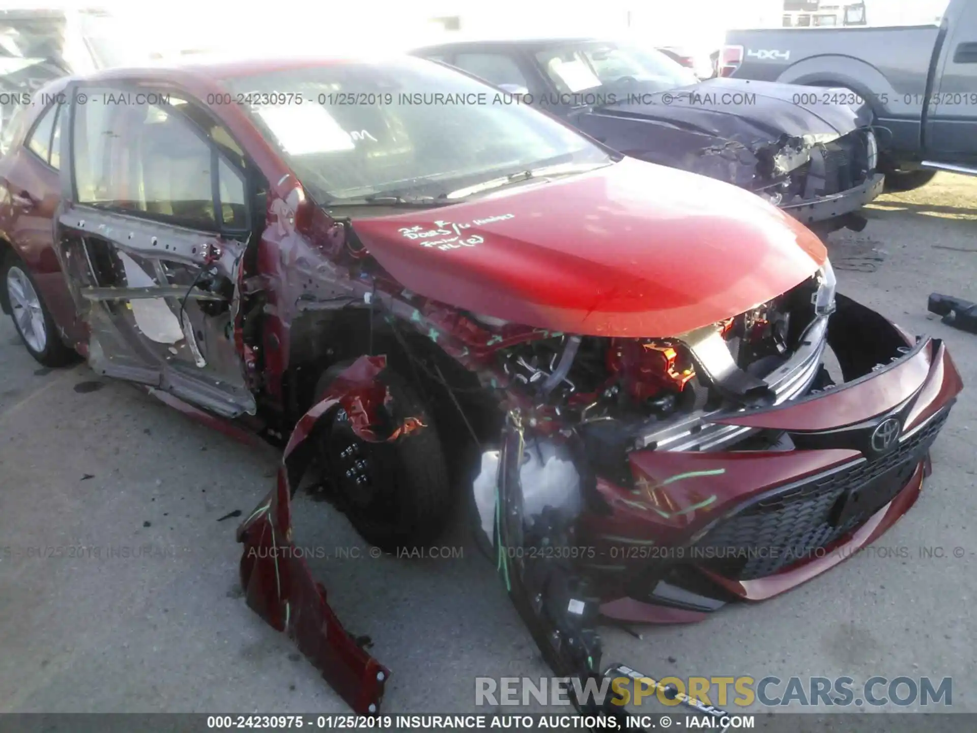 6 Photograph of a damaged car JTNK4RBE9K3011733 TOYOTA COROLLA 2019