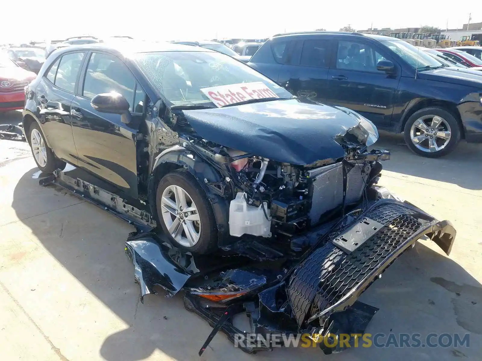 1 Photograph of a damaged car JTNK4RBE9K3011893 TOYOTA COROLLA 2019