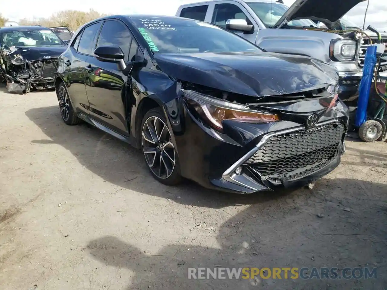 1 Photograph of a damaged car JTNK4RBE9K3011991 TOYOTA COROLLA 2019