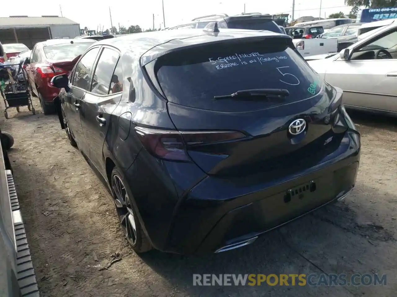 3 Photograph of a damaged car JTNK4RBE9K3011991 TOYOTA COROLLA 2019