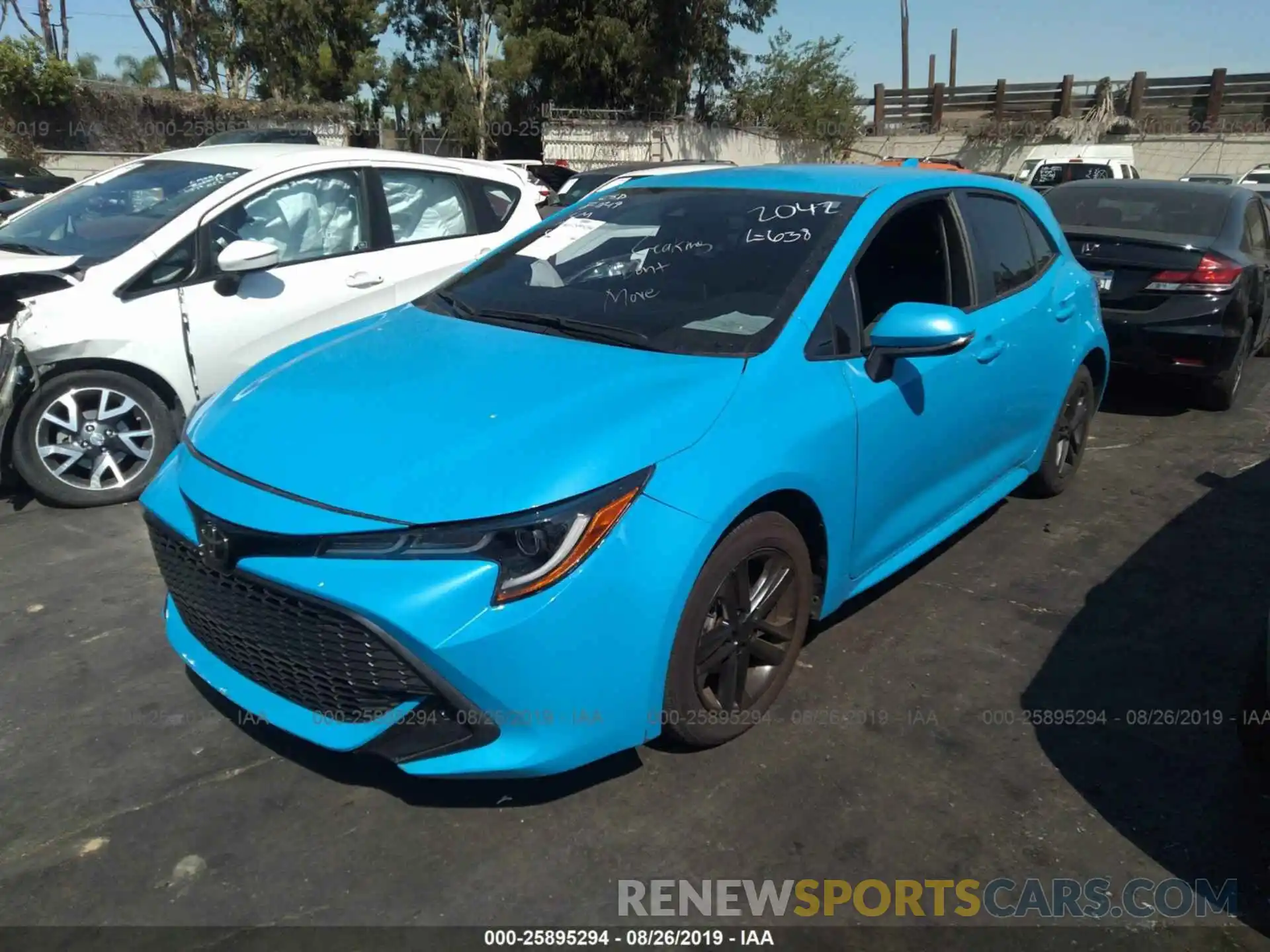 2 Photograph of a damaged car JTNK4RBE9K3012042 TOYOTA COROLLA 2019