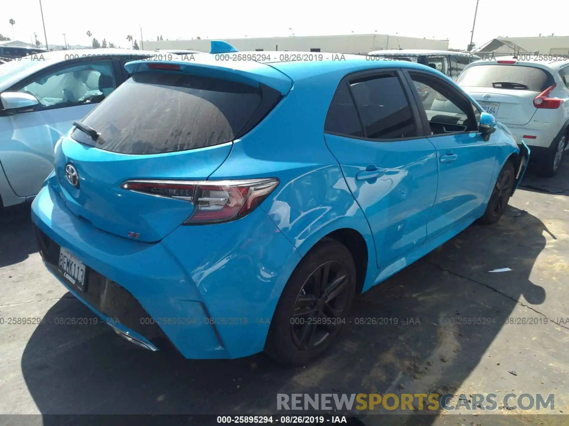 4 Photograph of a damaged car JTNK4RBE9K3012042 TOYOTA COROLLA 2019