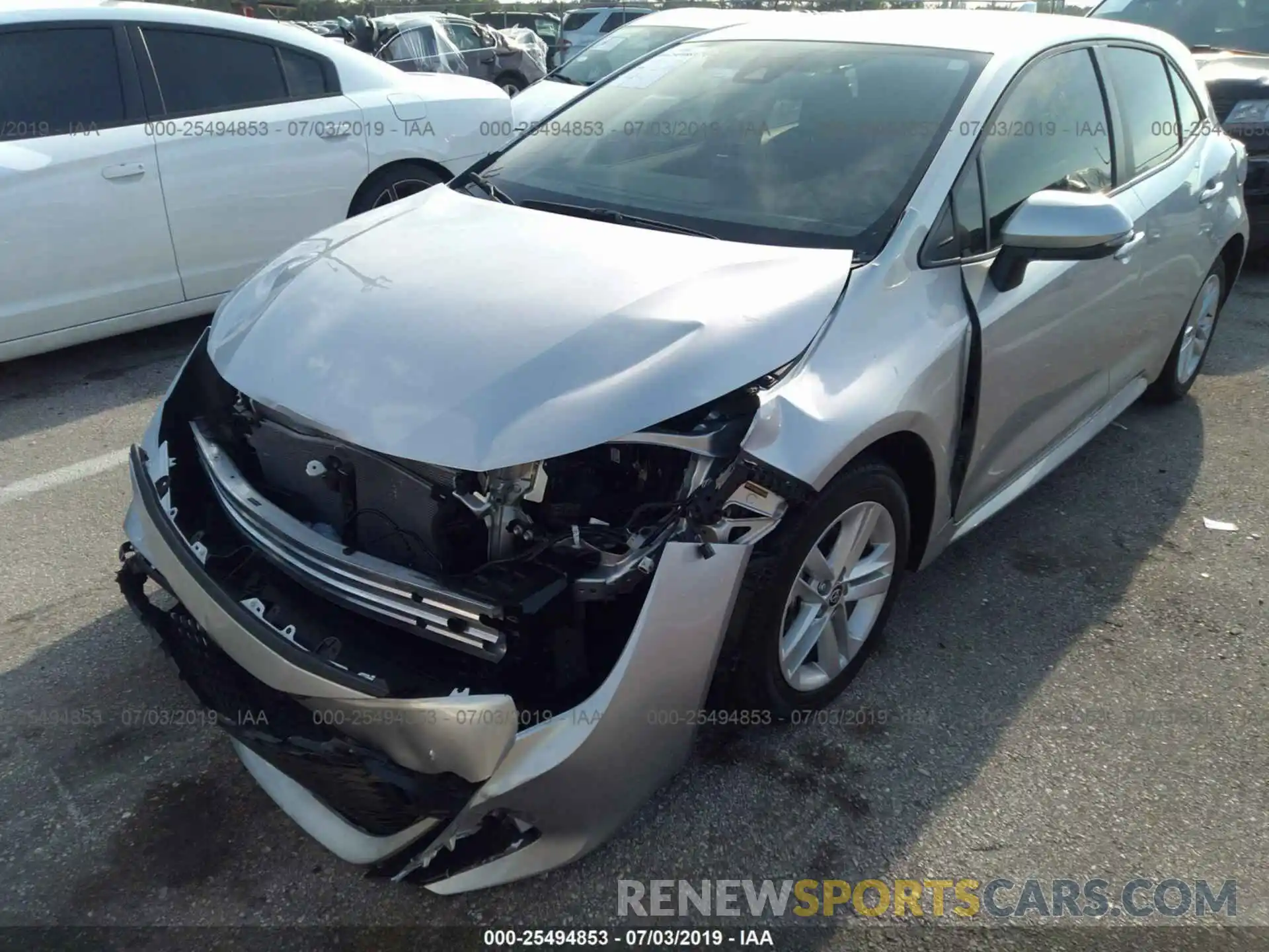 6 Photograph of a damaged car JTNK4RBE9K3014244 TOYOTA COROLLA 2019