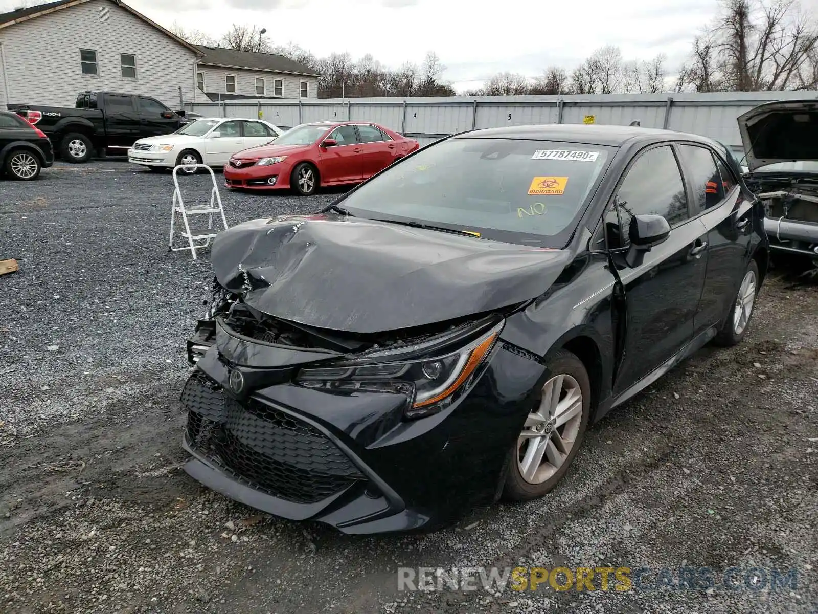 2 Photograph of a damaged car JTNK4RBE9K3015118 TOYOTA COROLLA 2019