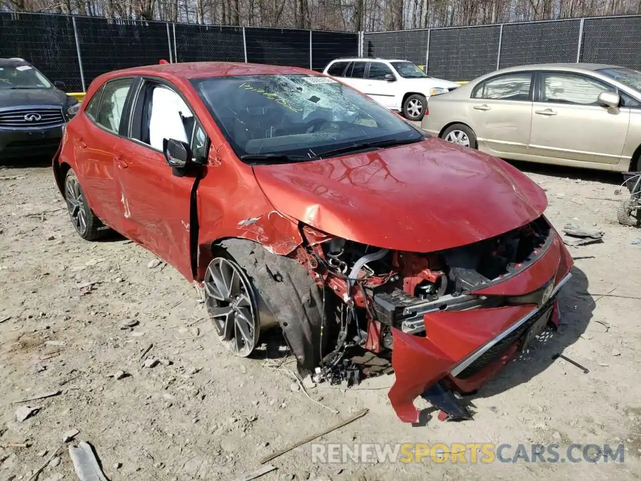 1 Photograph of a damaged car JTNK4RBE9K3016771 TOYOTA COROLLA 2019