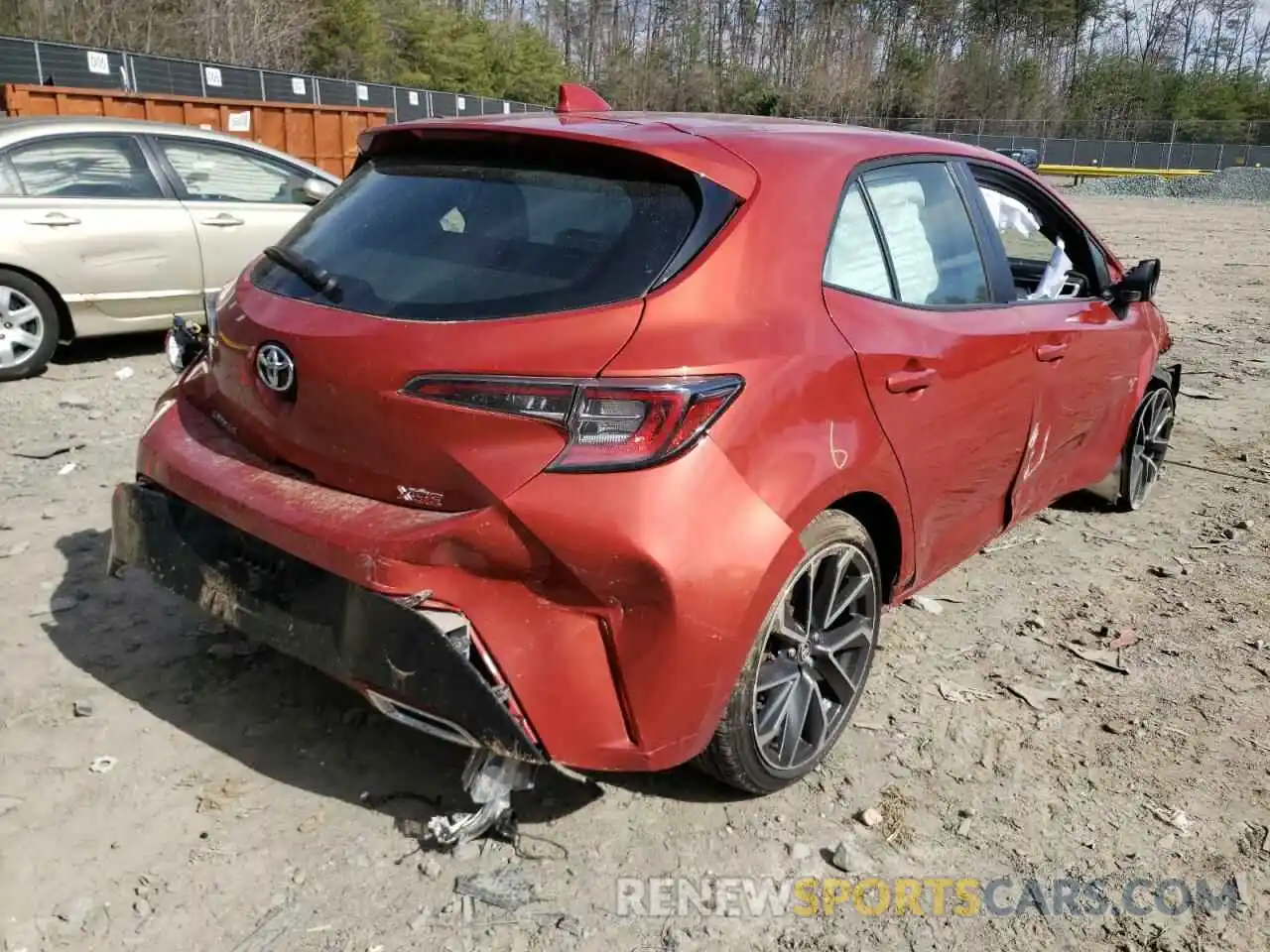 4 Photograph of a damaged car JTNK4RBE9K3016771 TOYOTA COROLLA 2019