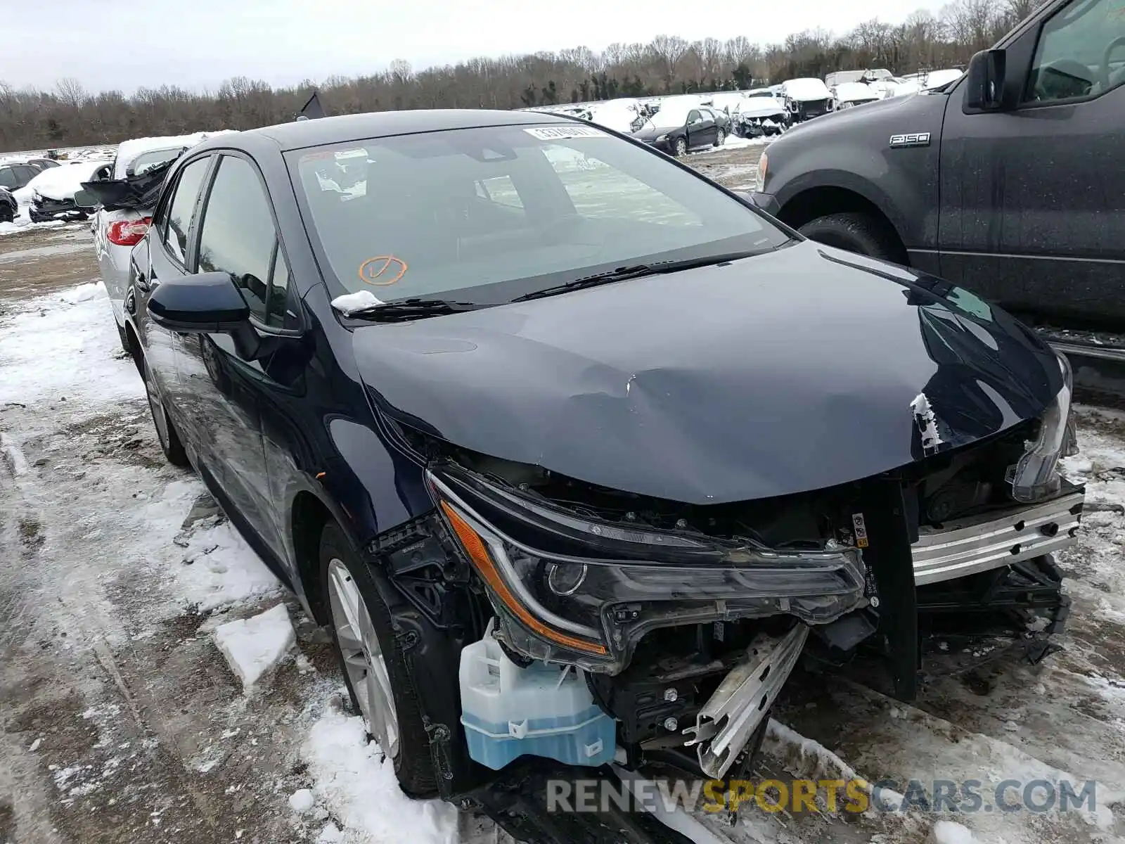 1 Photograph of a damaged car JTNK4RBE9K3018522 TOYOTA COROLLA 2019