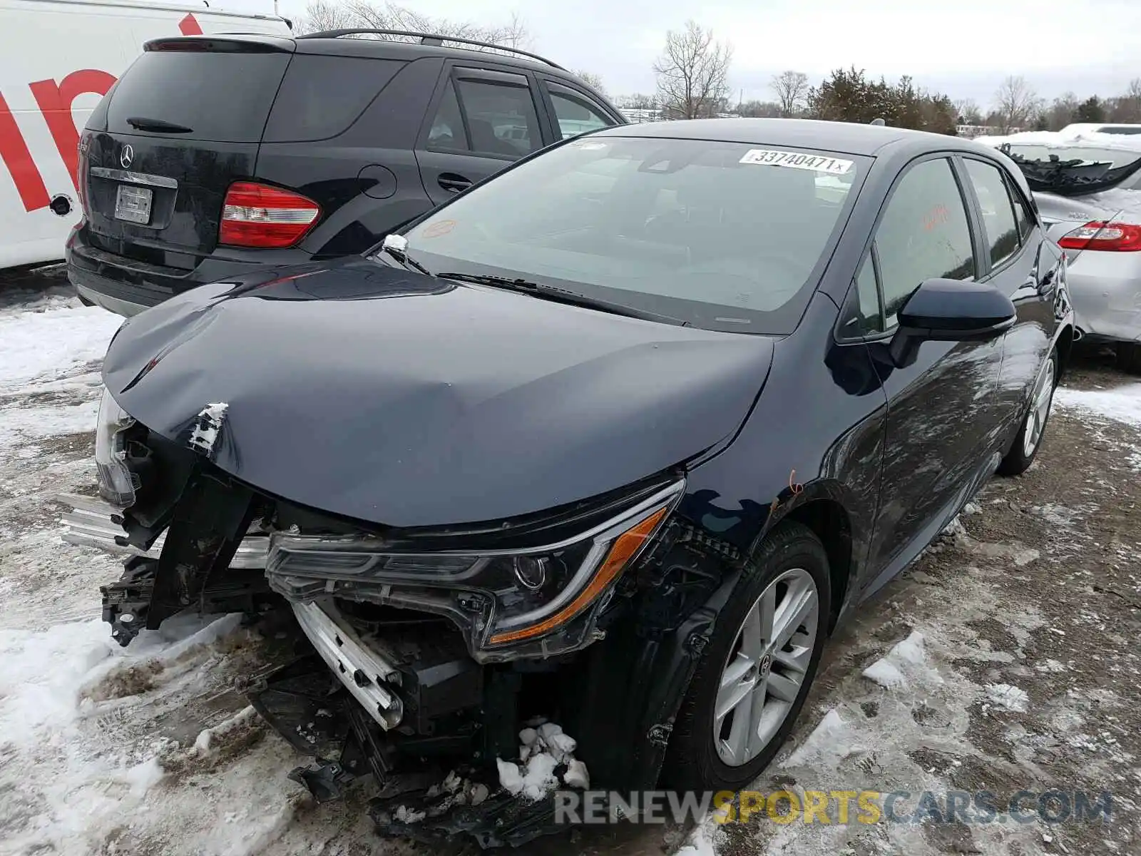 2 Photograph of a damaged car JTNK4RBE9K3018522 TOYOTA COROLLA 2019