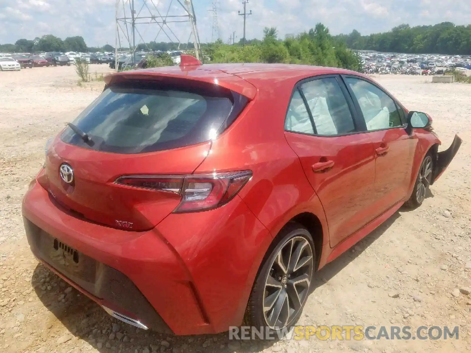 4 Photograph of a damaged car JTNK4RBE9K3019606 TOYOTA COROLLA 2019