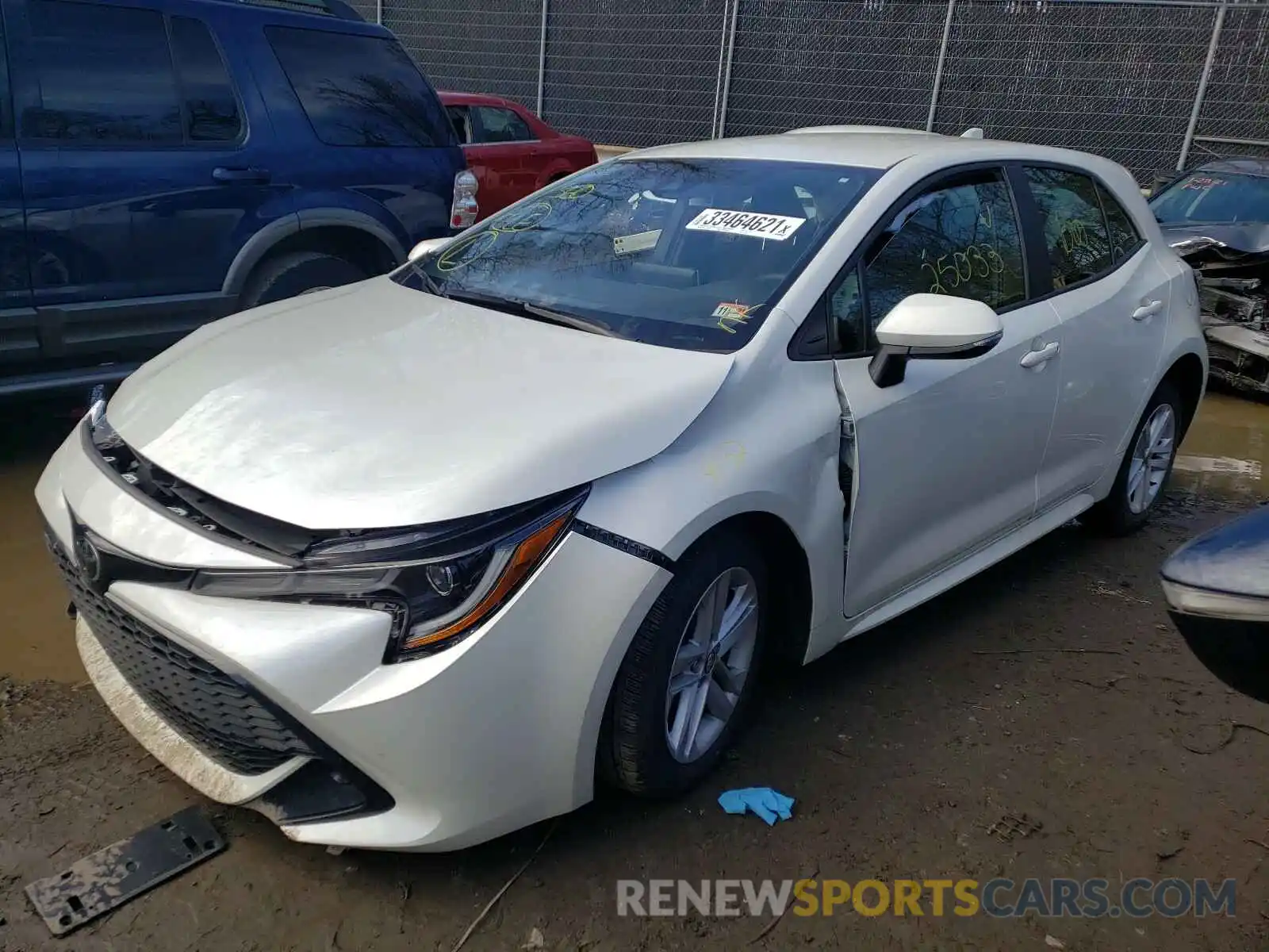 2 Photograph of a damaged car JTNK4RBE9K3021114 TOYOTA COROLLA 2019