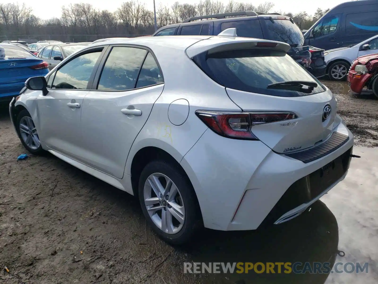 3 Photograph of a damaged car JTNK4RBE9K3021114 TOYOTA COROLLA 2019