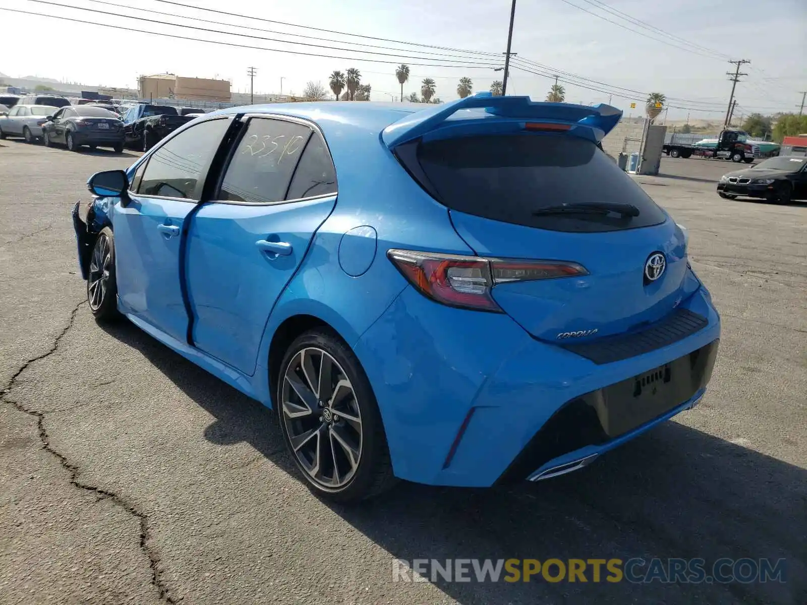 3 Photograph of a damaged car JTNK4RBE9K3024434 TOYOTA COROLLA 2019