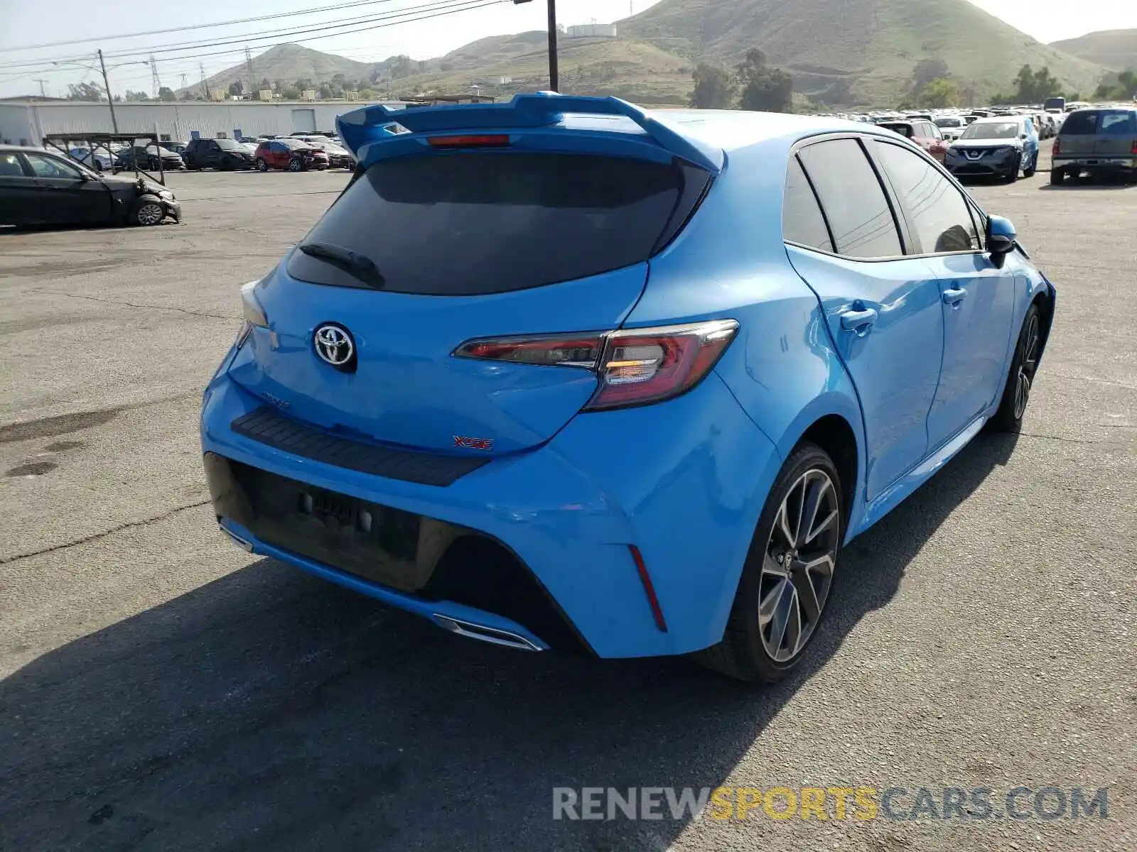 4 Photograph of a damaged car JTNK4RBE9K3024434 TOYOTA COROLLA 2019