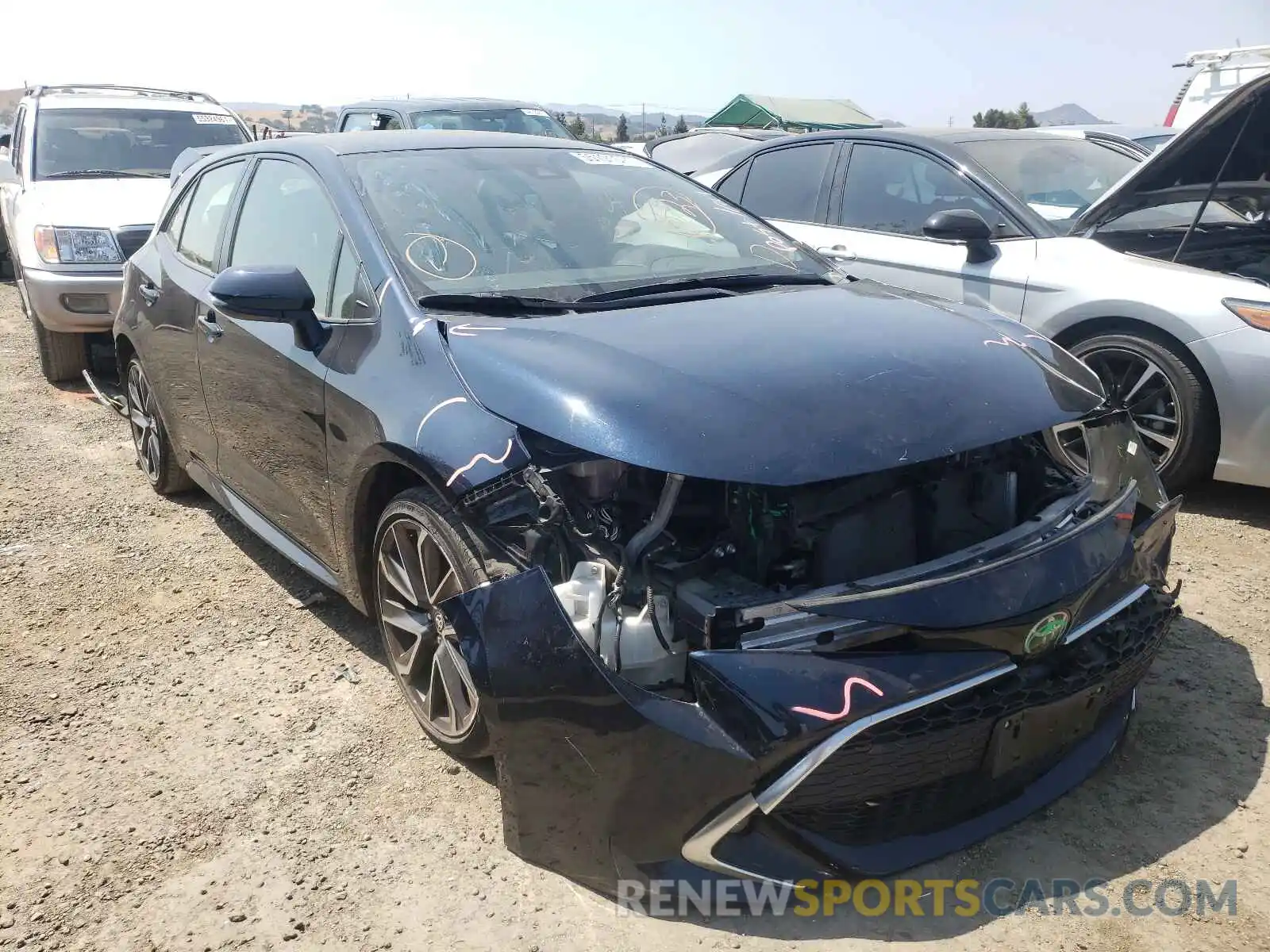 1 Photograph of a damaged car JTNK4RBE9K3024448 TOYOTA COROLLA 2019