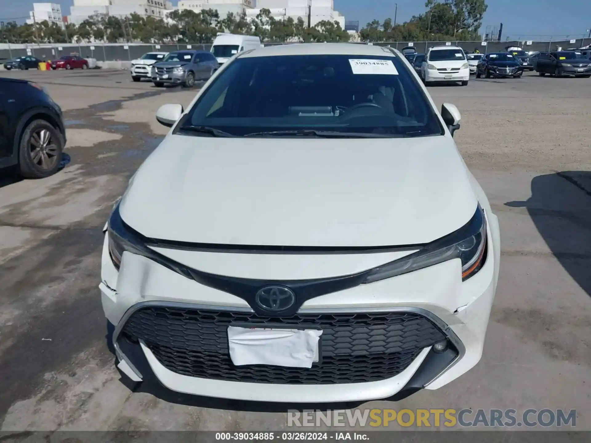 12 Photograph of a damaged car JTNK4RBE9K3024711 TOYOTA COROLLA 2019