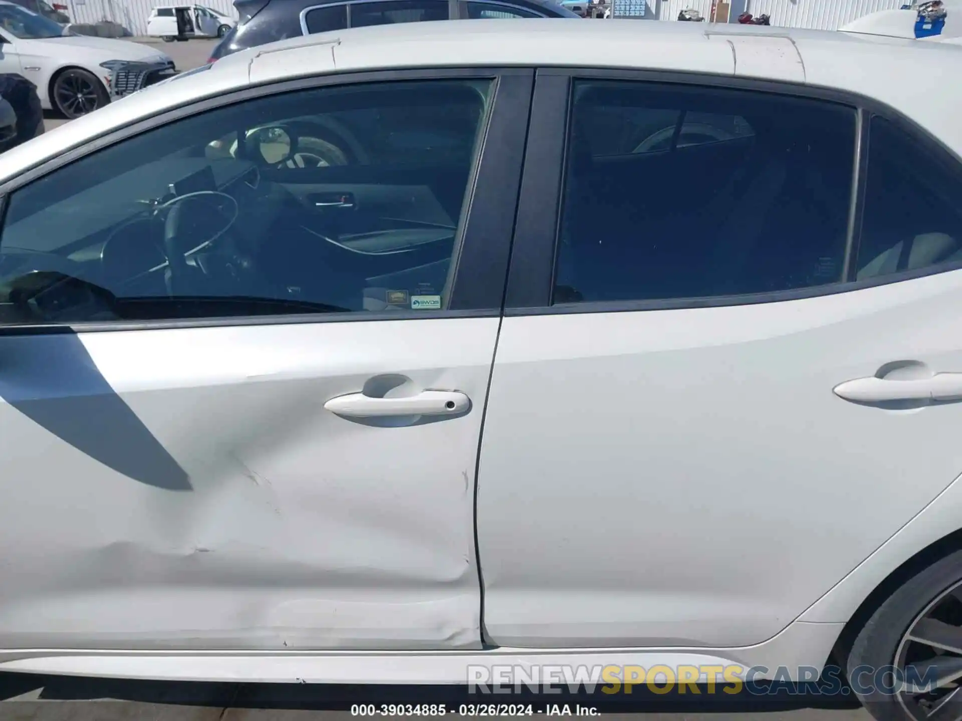 14 Photograph of a damaged car JTNK4RBE9K3024711 TOYOTA COROLLA 2019