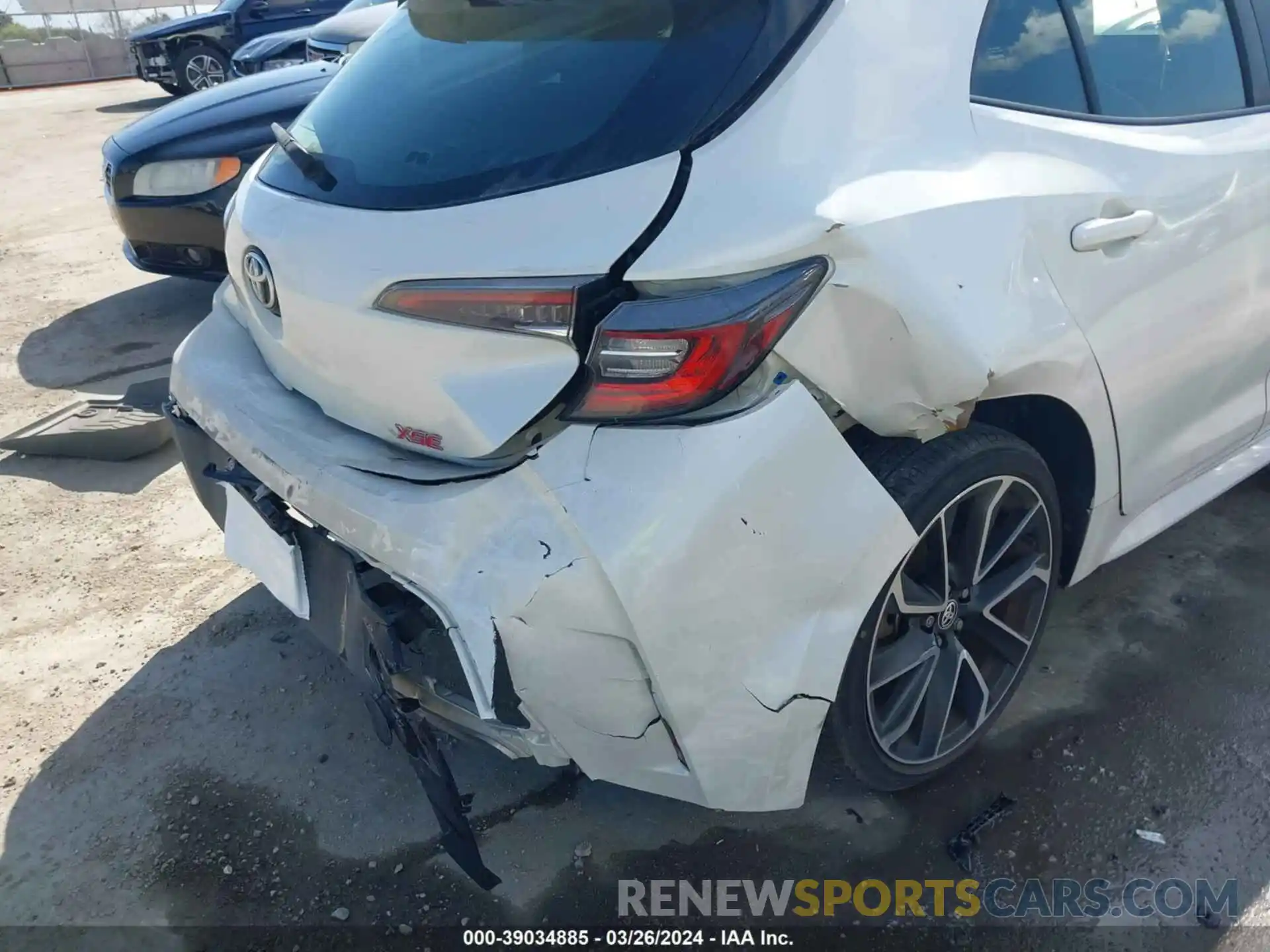 6 Photograph of a damaged car JTNK4RBE9K3024711 TOYOTA COROLLA 2019