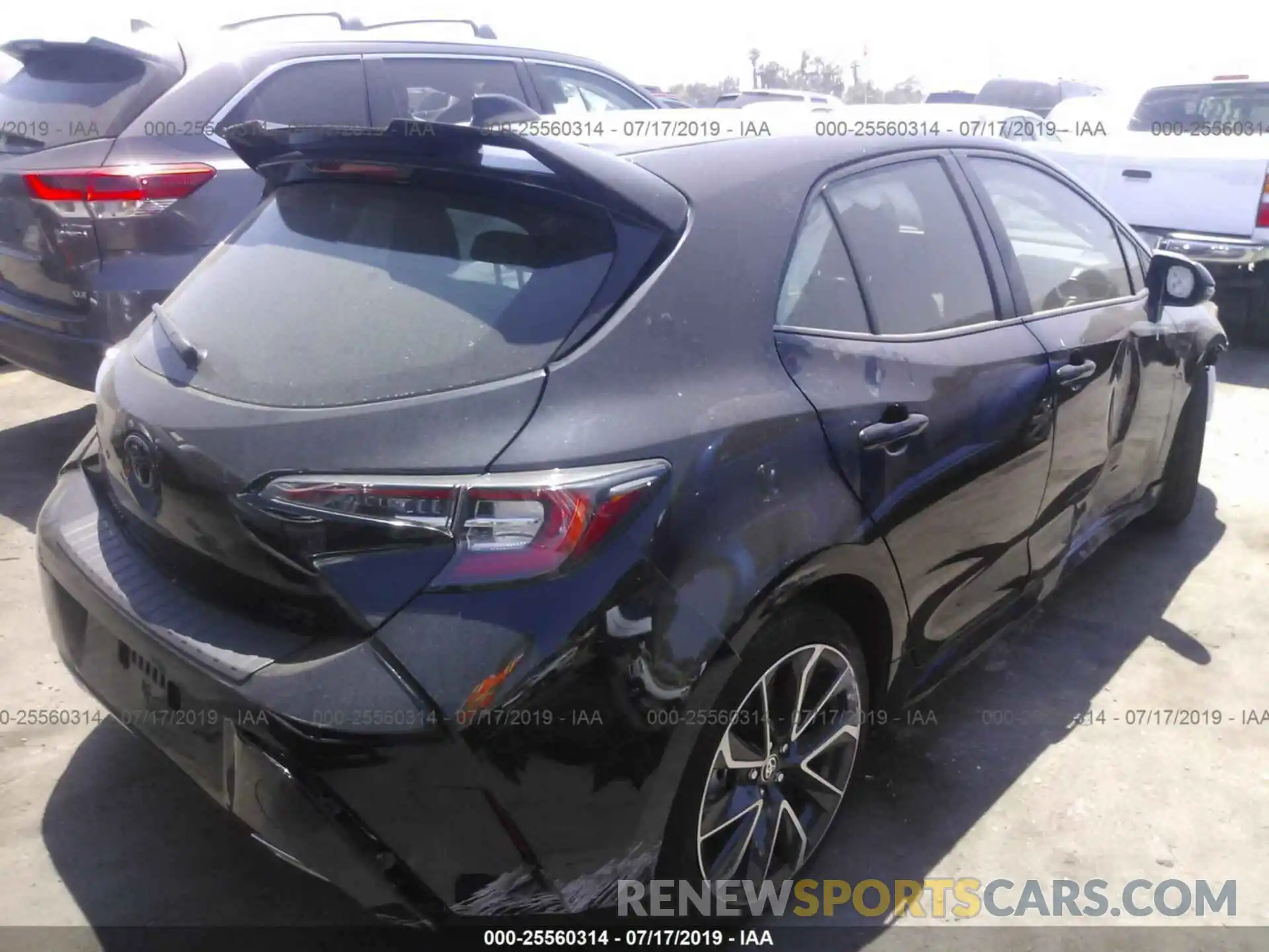 4 Photograph of a damaged car JTNK4RBE9K3025681 TOYOTA COROLLA 2019