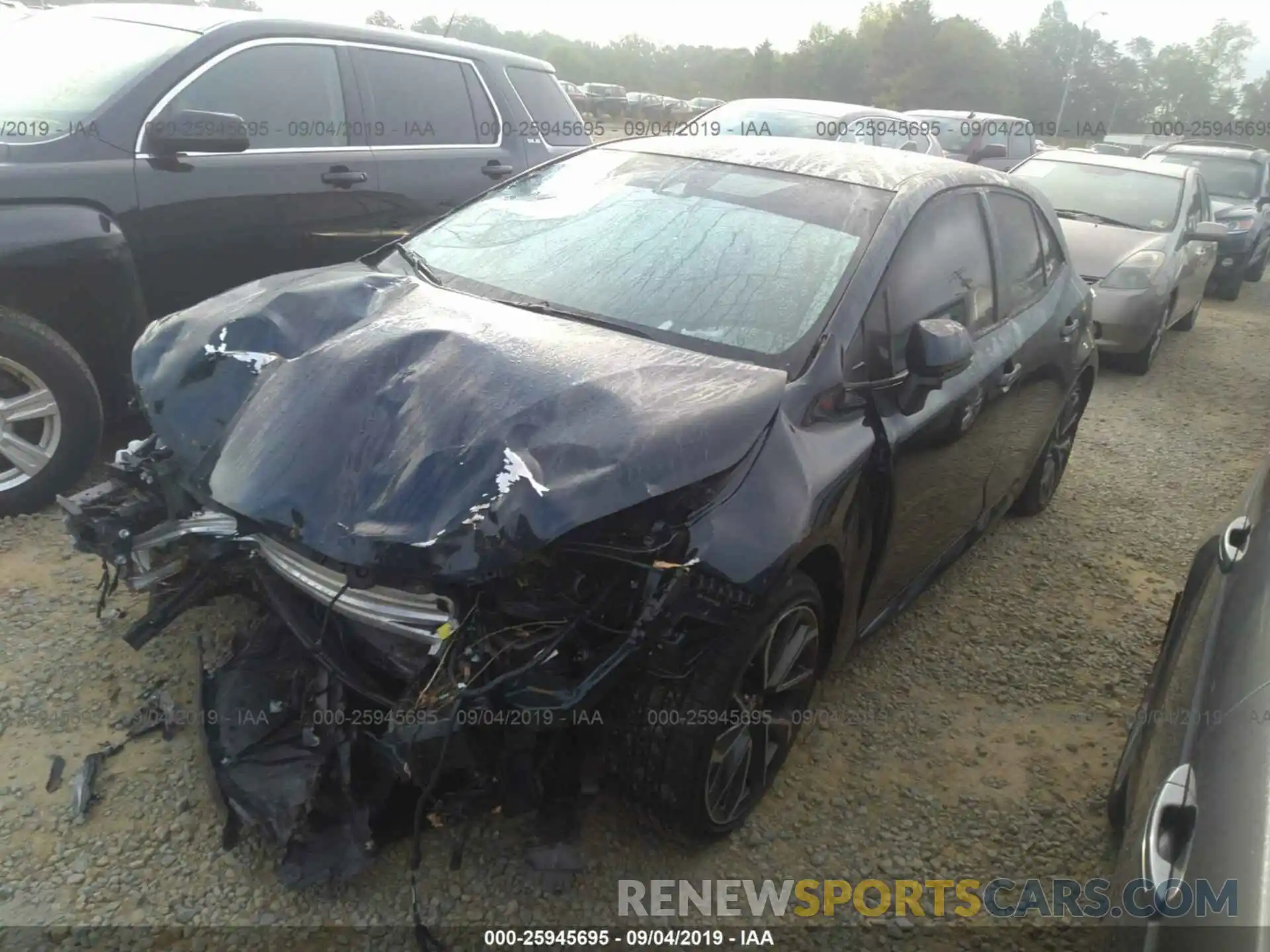 2 Photograph of a damaged car JTNK4RBE9K3027852 TOYOTA COROLLA 2019