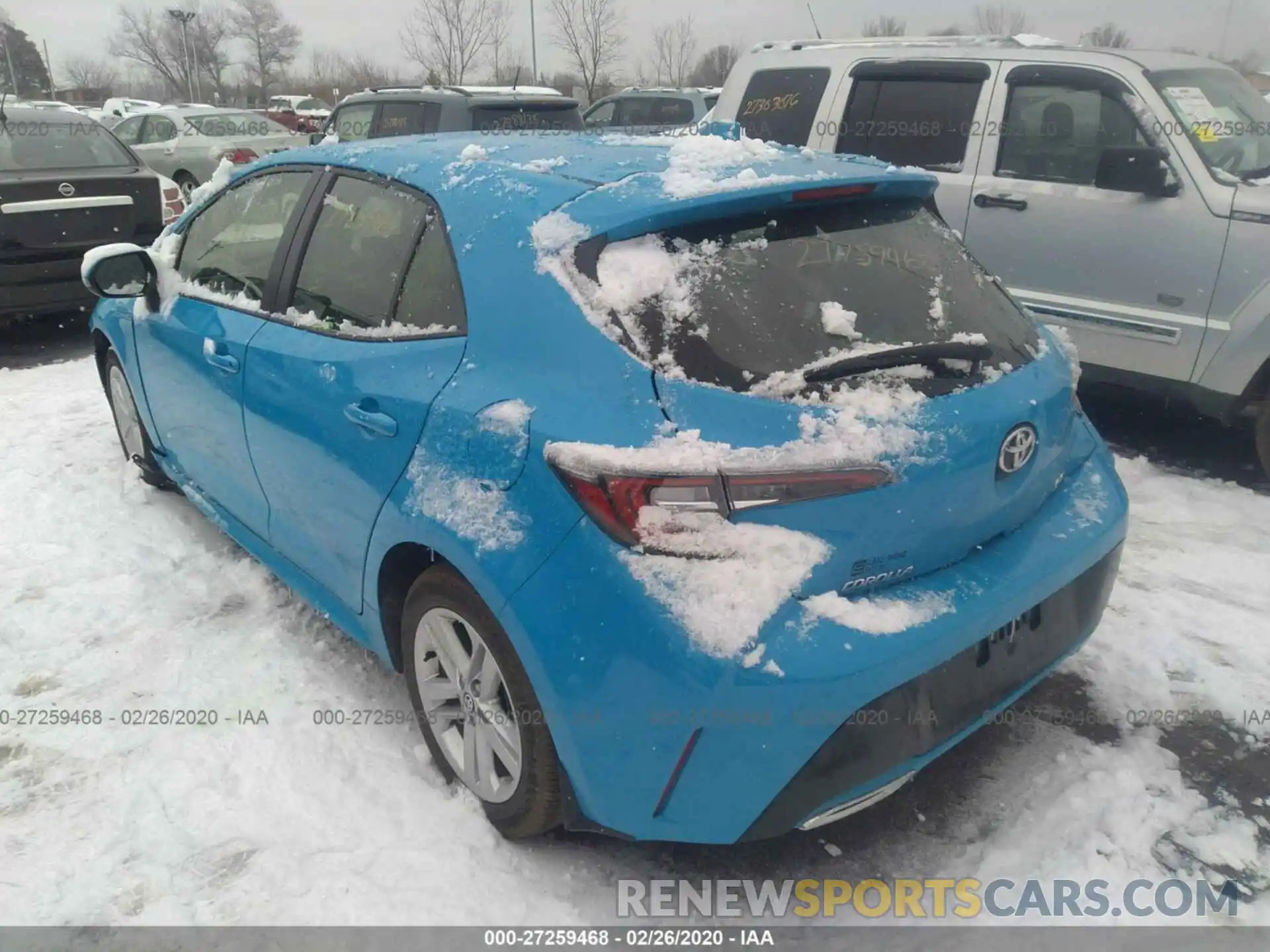 3 Photograph of a damaged car JTNK4RBE9K3029570 TOYOTA COROLLA 2019