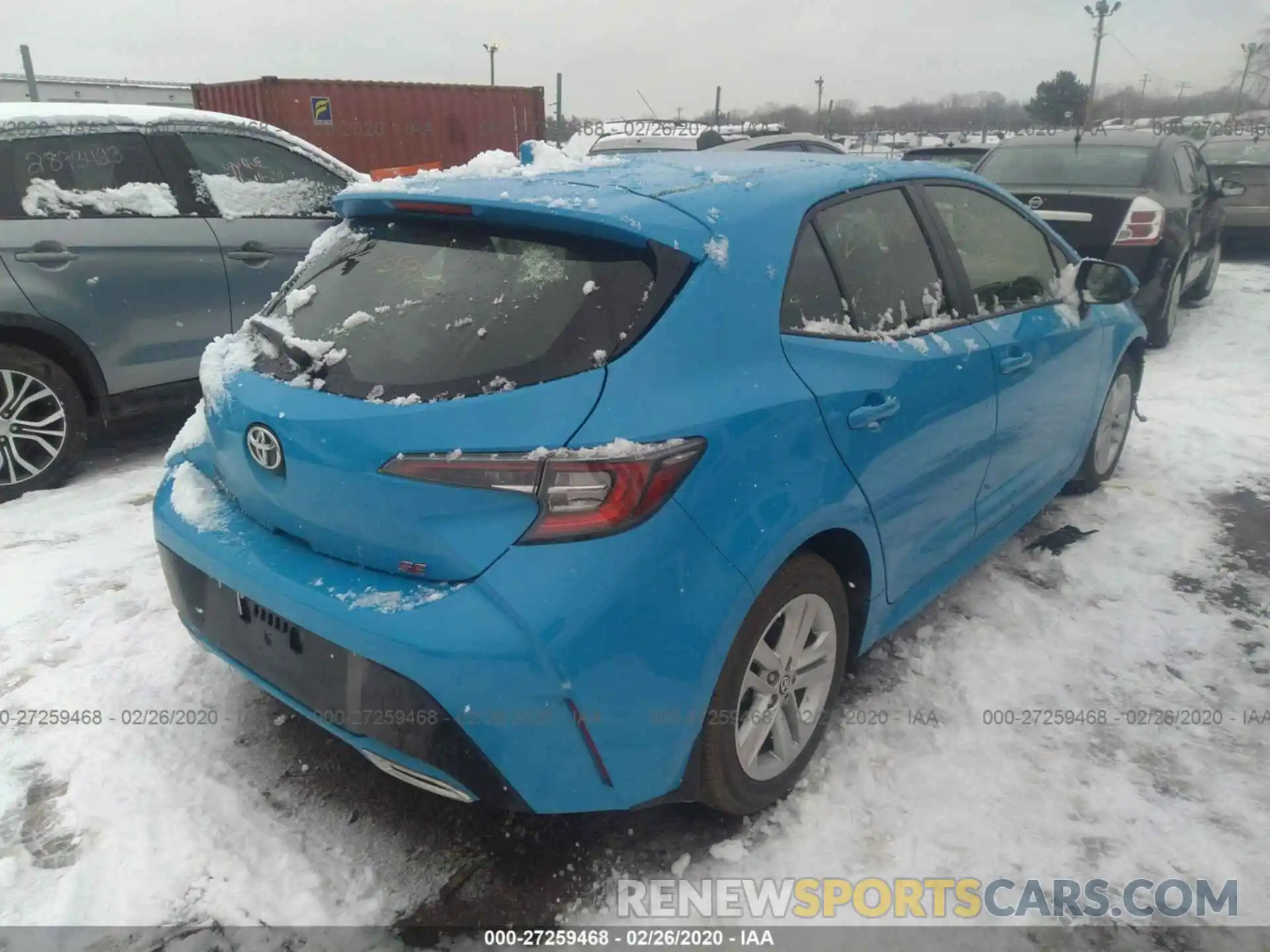 4 Photograph of a damaged car JTNK4RBE9K3029570 TOYOTA COROLLA 2019