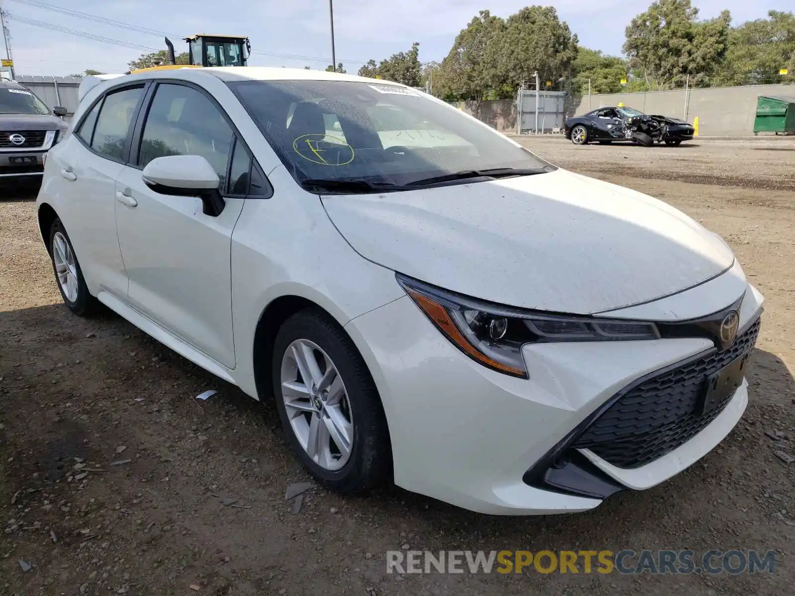 1 Photograph of a damaged car JTNK4RBE9K3030010 TOYOTA COROLLA 2019