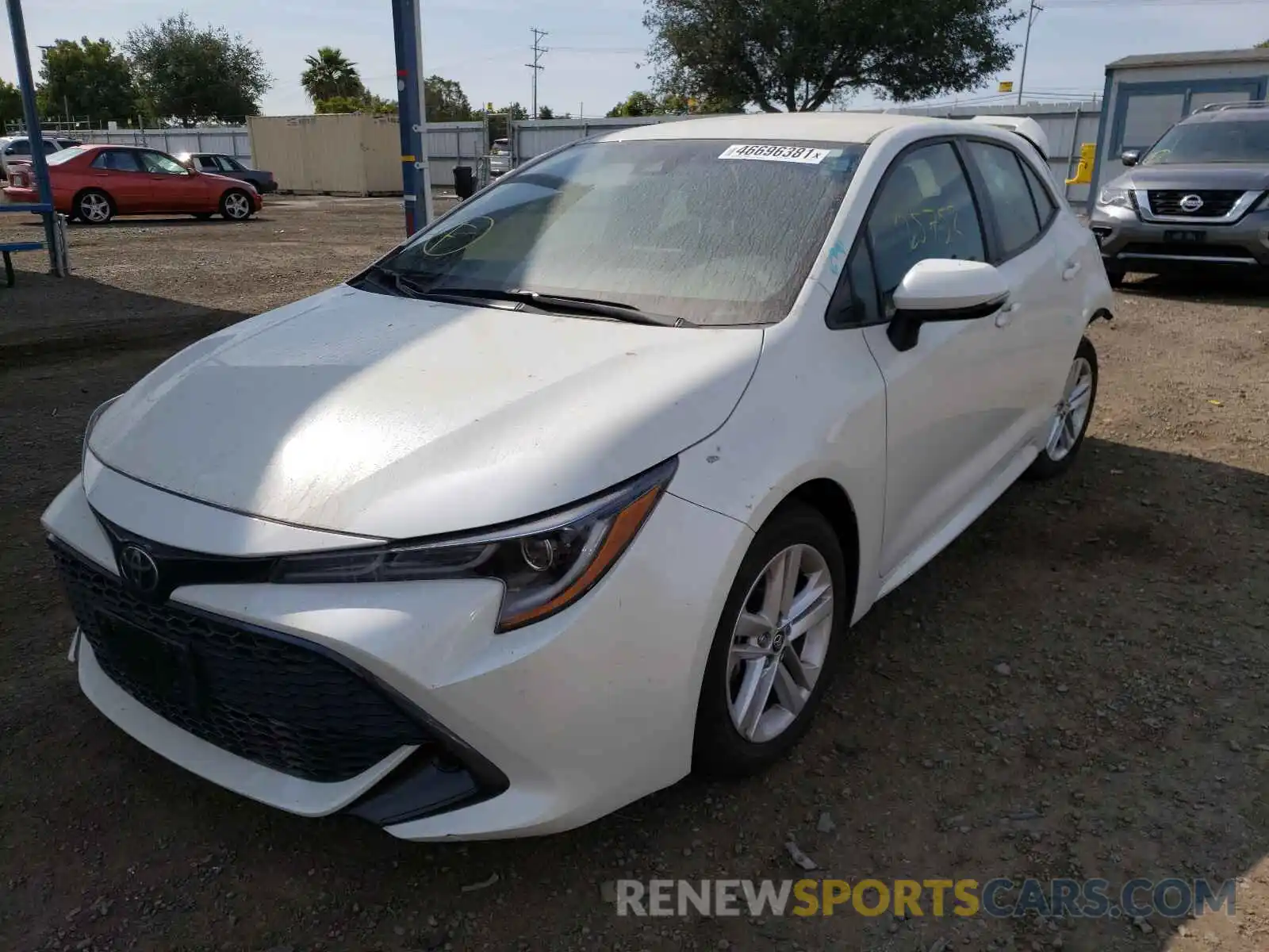 2 Photograph of a damaged car JTNK4RBE9K3030010 TOYOTA COROLLA 2019