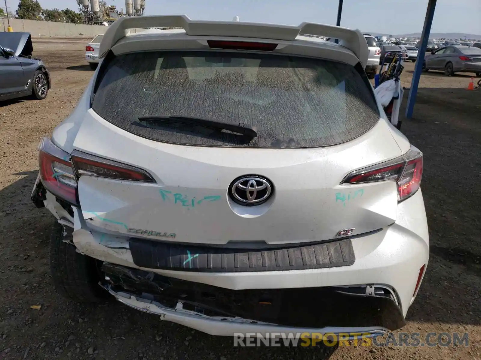 9 Photograph of a damaged car JTNK4RBE9K3030010 TOYOTA COROLLA 2019