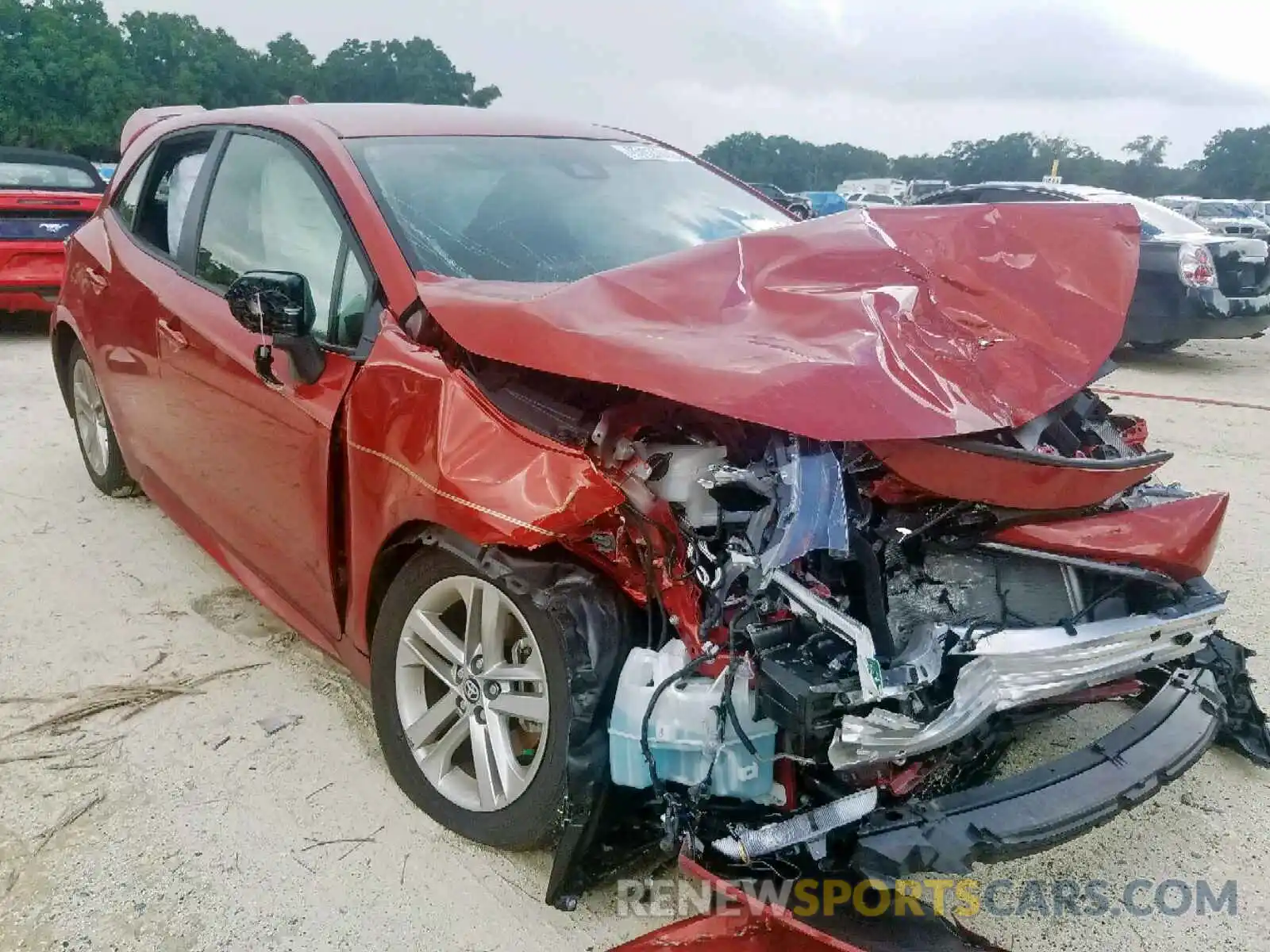 1 Photograph of a damaged car JTNK4RBE9K3031481 TOYOTA COROLLA 2019