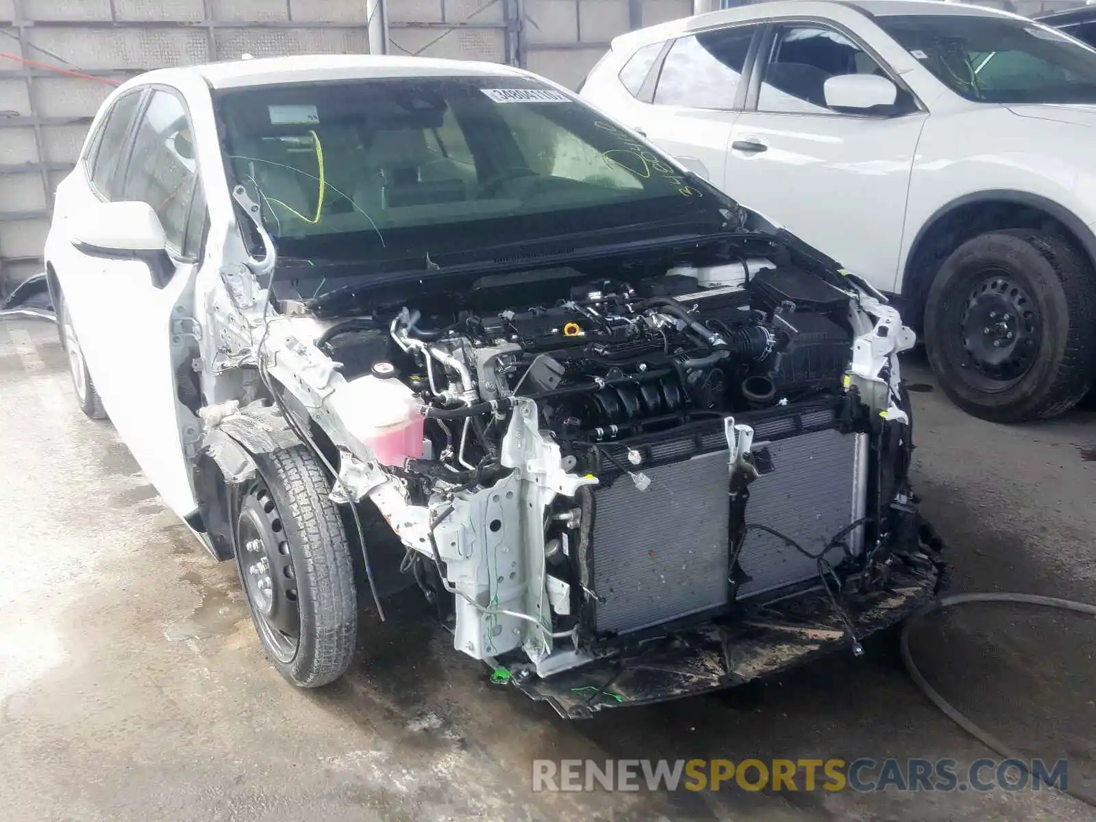 1 Photograph of a damaged car JTNK4RBE9K3032002 TOYOTA COROLLA 2019