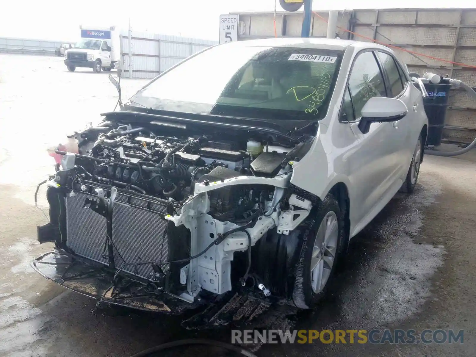 2 Photograph of a damaged car JTNK4RBE9K3032002 TOYOTA COROLLA 2019