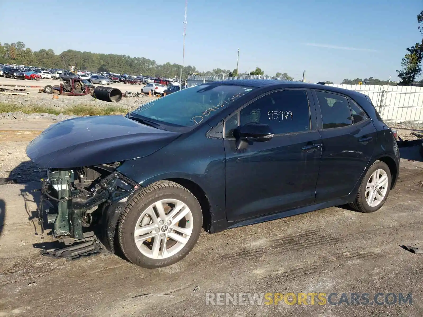 2 Photograph of a damaged car JTNK4RBE9K3034025 TOYOTA COROLLA 2019