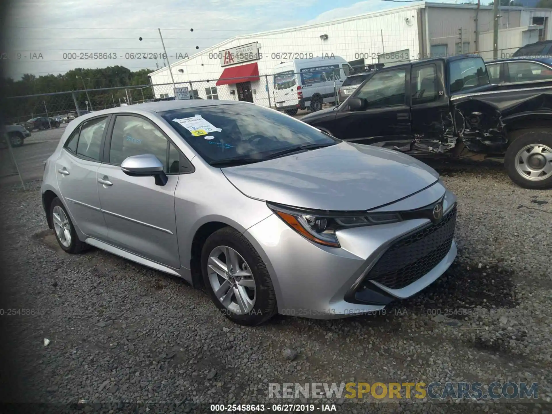 1 Photograph of a damaged car JTNK4RBE9K3034851 TOYOTA COROLLA 2019