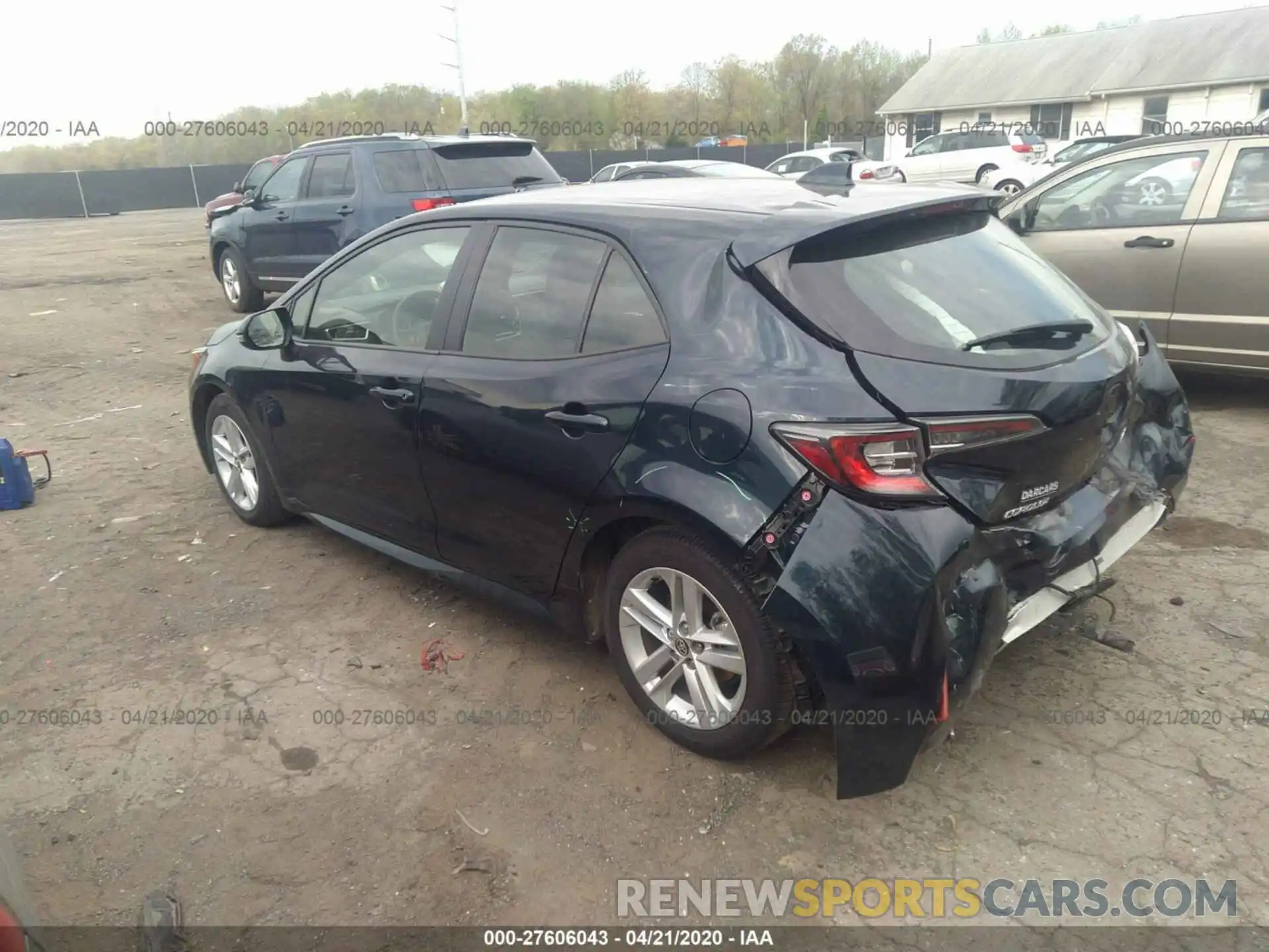 3 Photograph of a damaged car JTNK4RBE9K3038656 TOYOTA COROLLA 2019