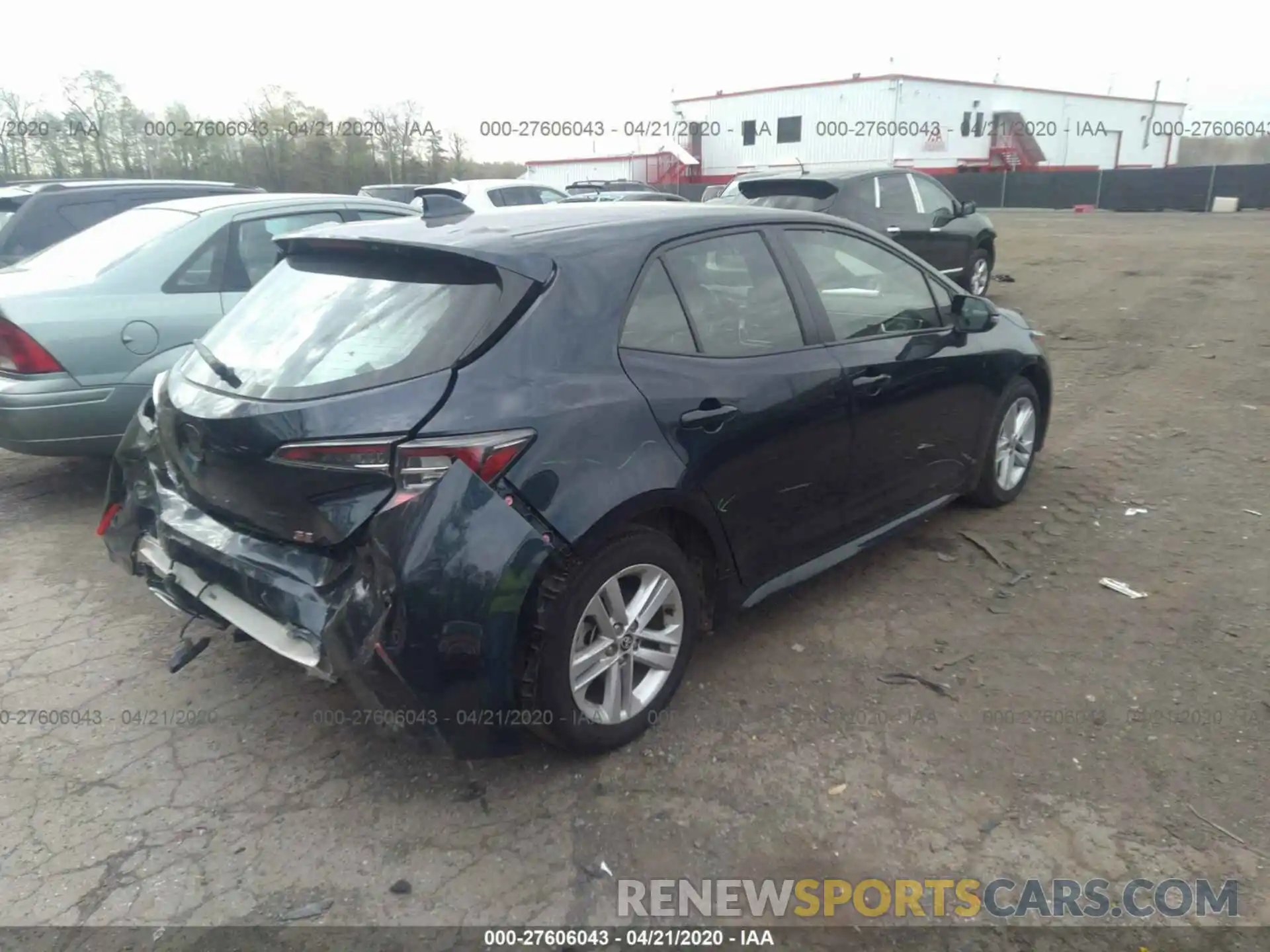 4 Photograph of a damaged car JTNK4RBE9K3038656 TOYOTA COROLLA 2019