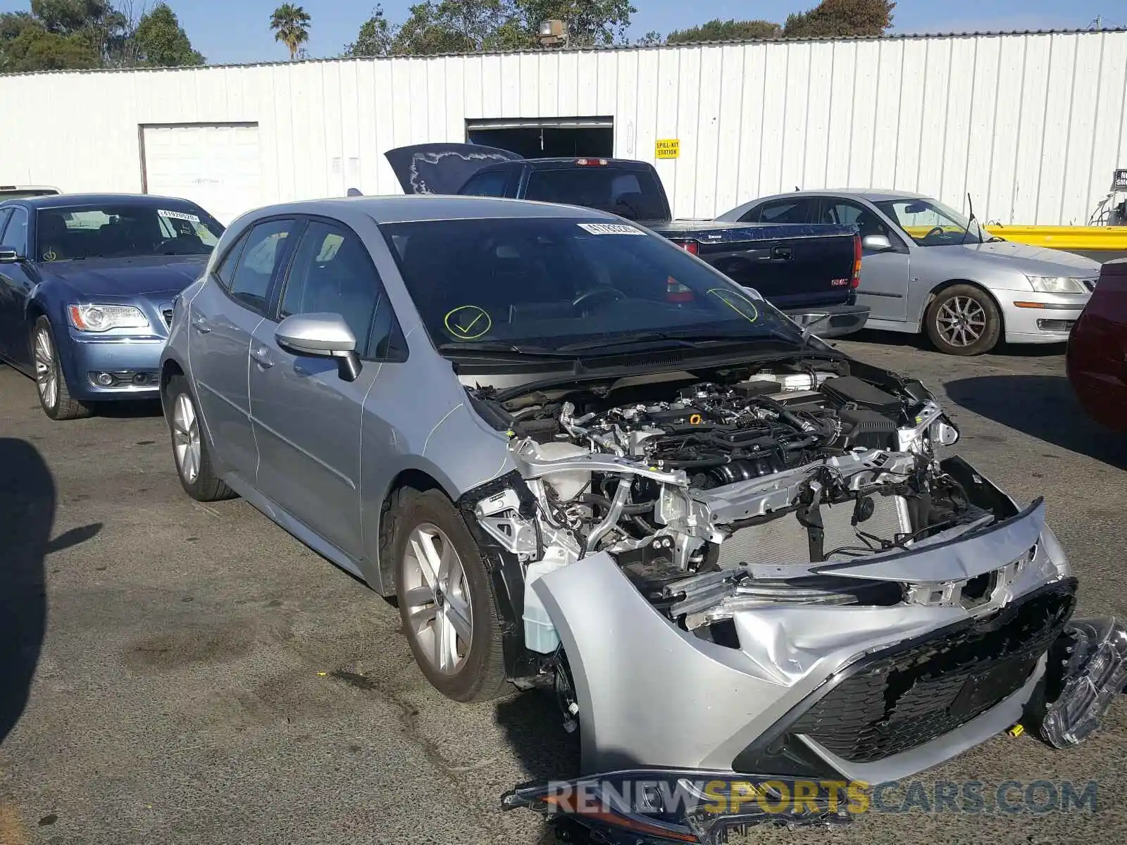 1 Photograph of a damaged car JTNK4RBE9K3041203 TOYOTA COROLLA 2019