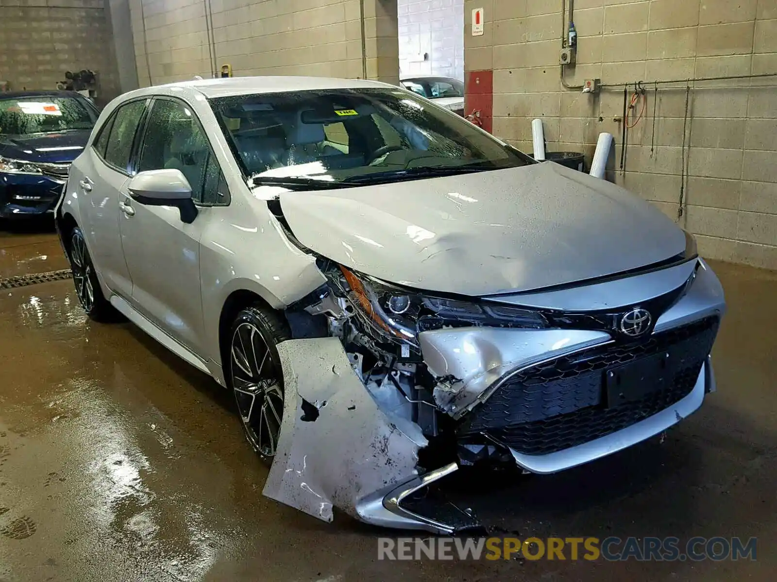 1 Photograph of a damaged car JTNK4RBE9K3043355 TOYOTA COROLLA 2019