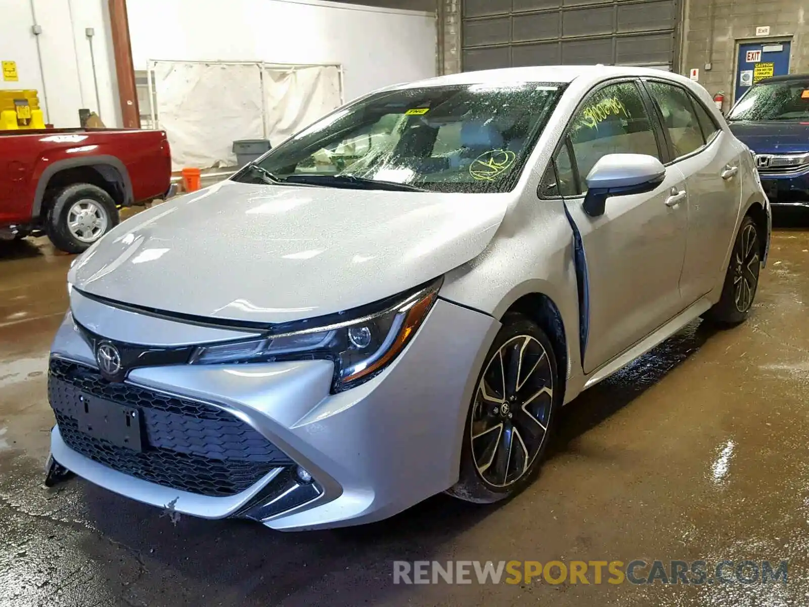 2 Photograph of a damaged car JTNK4RBE9K3043355 TOYOTA COROLLA 2019