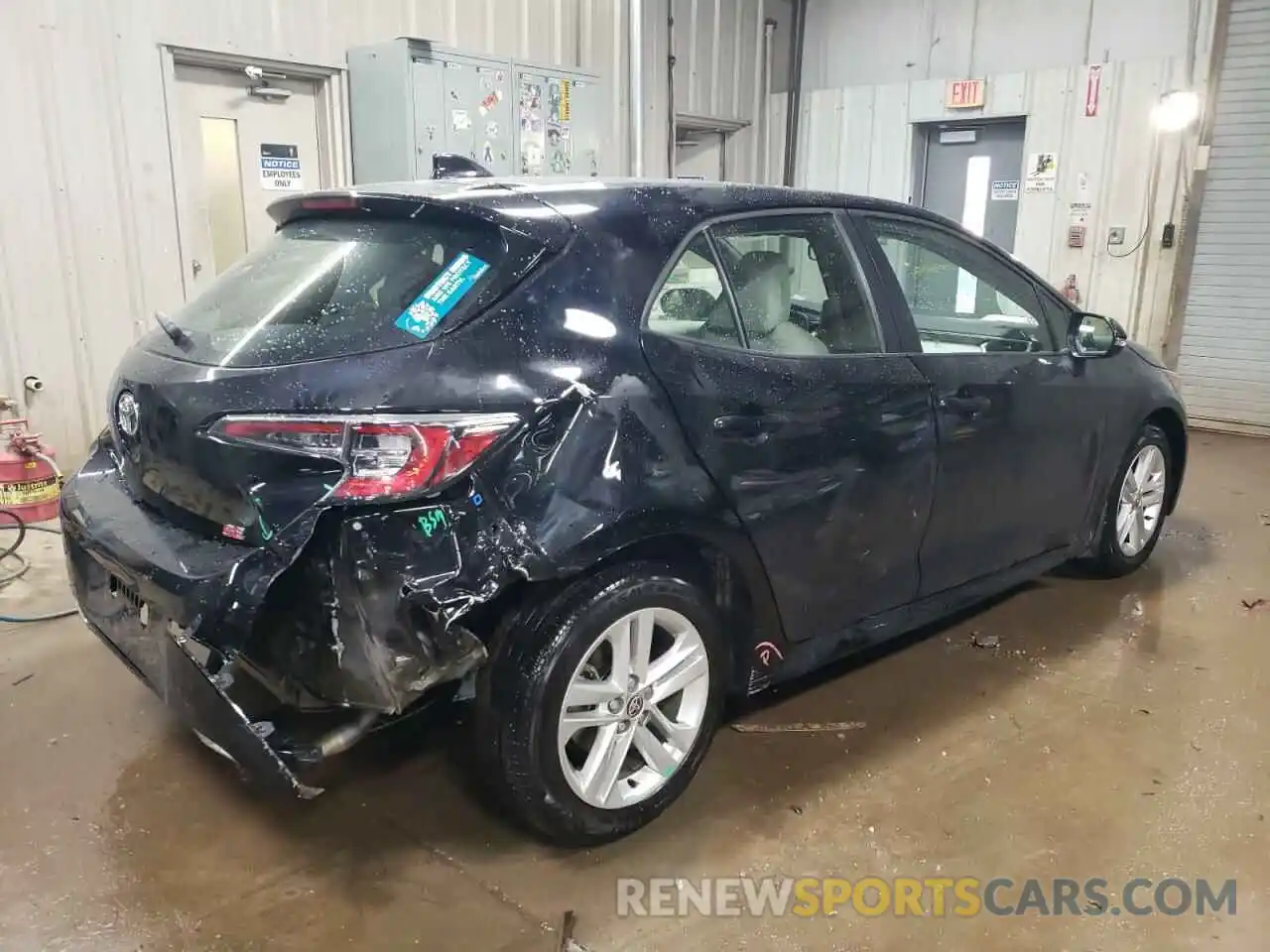 3 Photograph of a damaged car JTNK4RBE9K3043419 TOYOTA COROLLA 2019