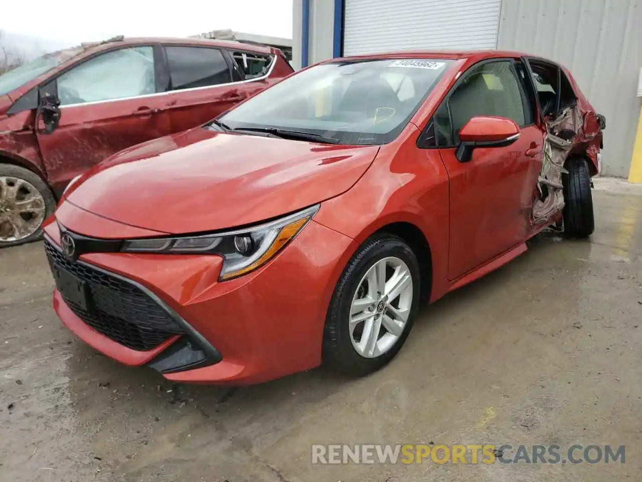 2 Photograph of a damaged car JTNK4RBE9K3045302 TOYOTA COROLLA 2019