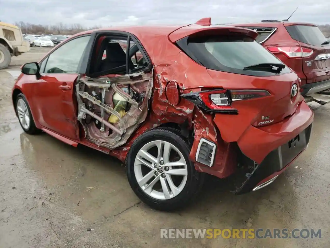 3 Photograph of a damaged car JTNK4RBE9K3045302 TOYOTA COROLLA 2019