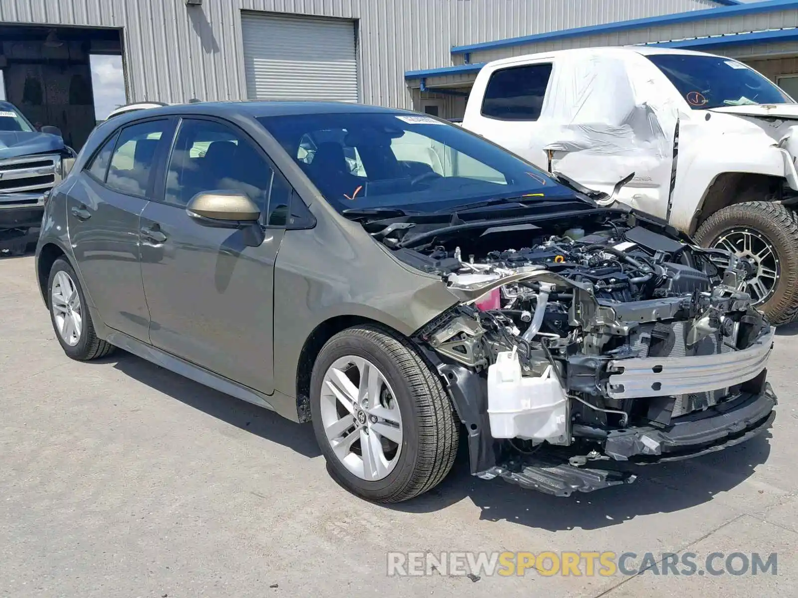 1 Photograph of a damaged car JTNK4RBE9K3045865 TOYOTA COROLLA 2019