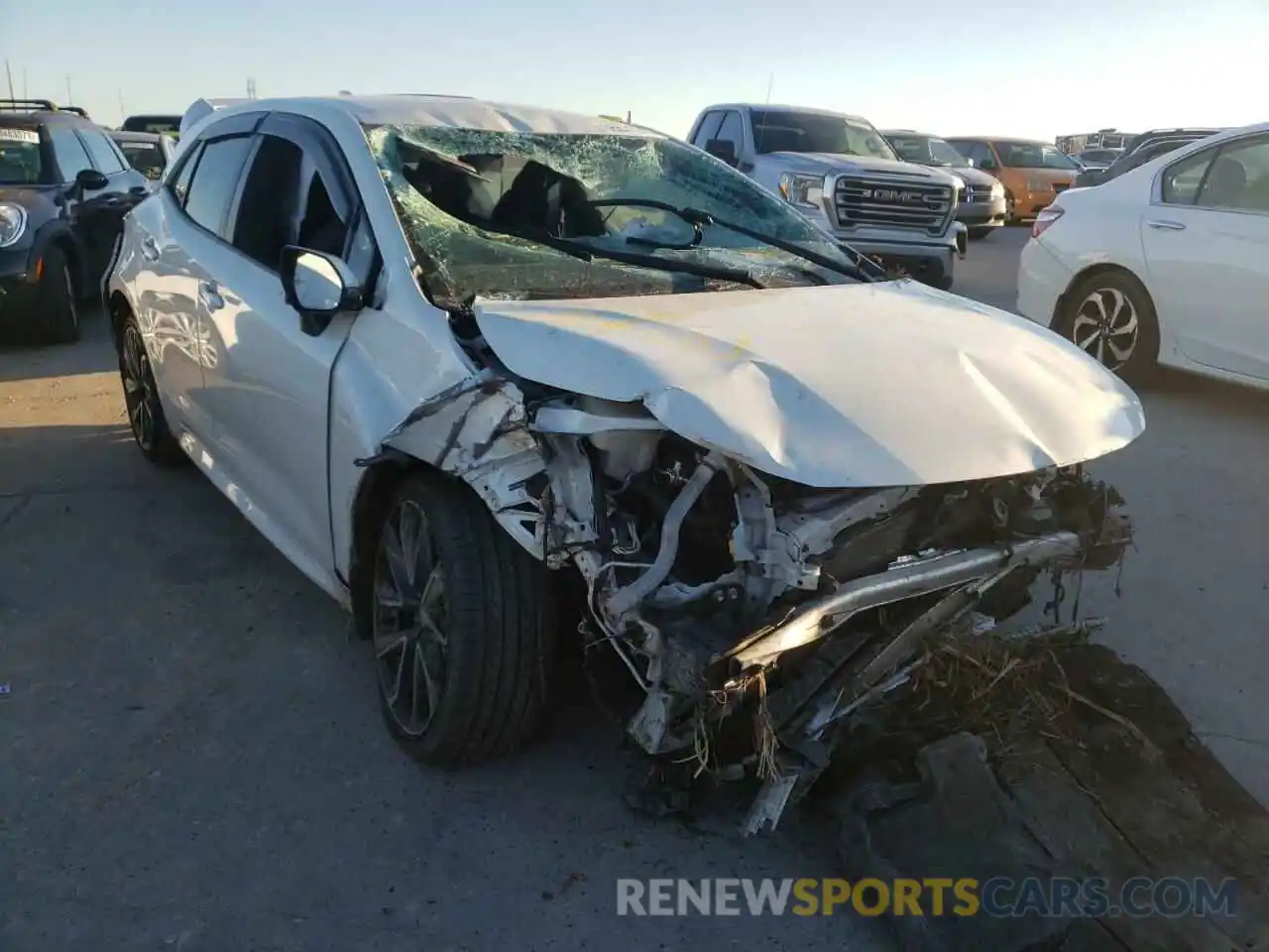 1 Photograph of a damaged car JTNK4RBE9K3046109 TOYOTA COROLLA 2019