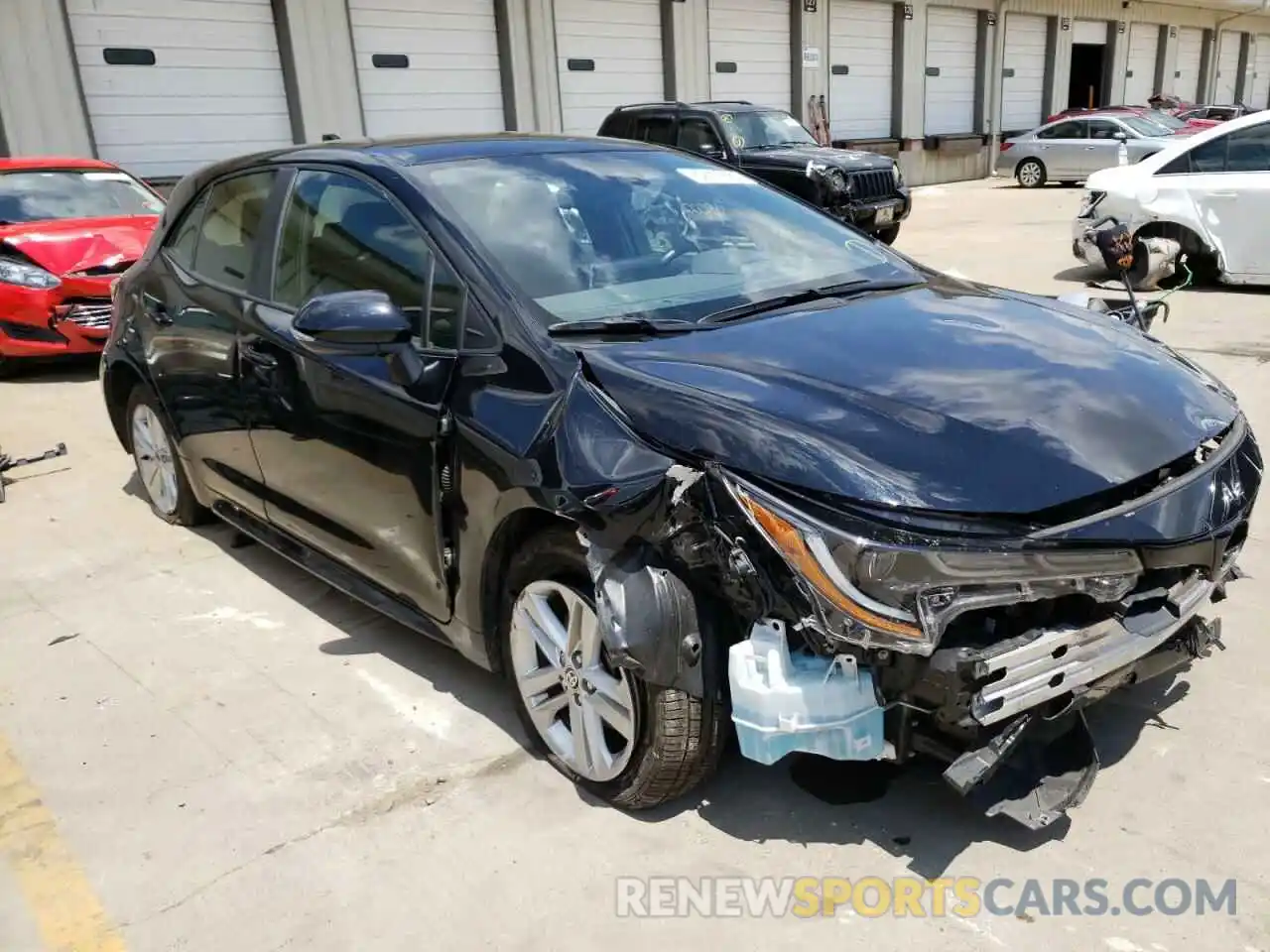 1 Photograph of a damaged car JTNK4RBE9K3046238 TOYOTA COROLLA 2019